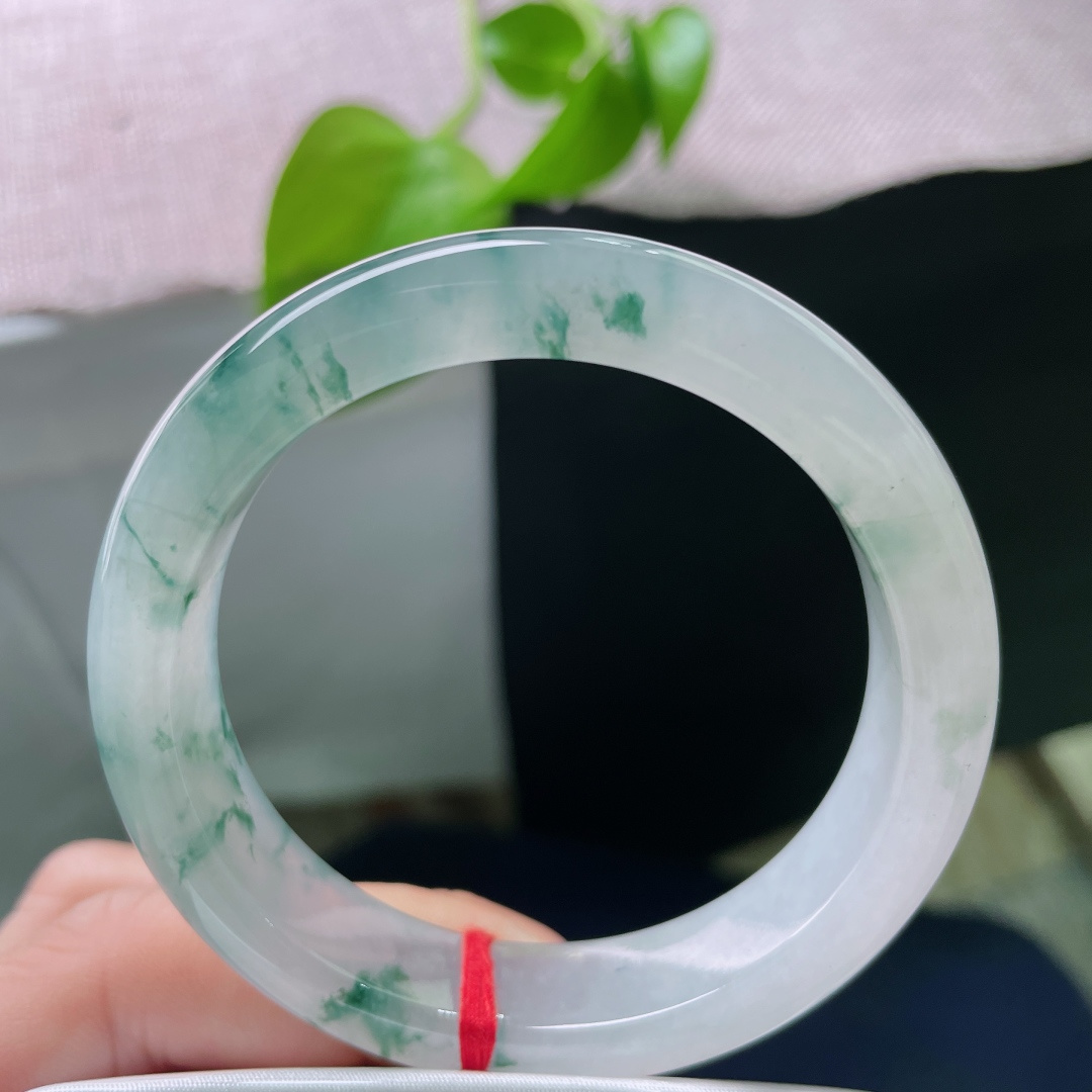 52.9/12.7/8.2，冰飘花正圈，晶莹剔透，种老，腕间星辰，美目如画，无裂，ss53142a