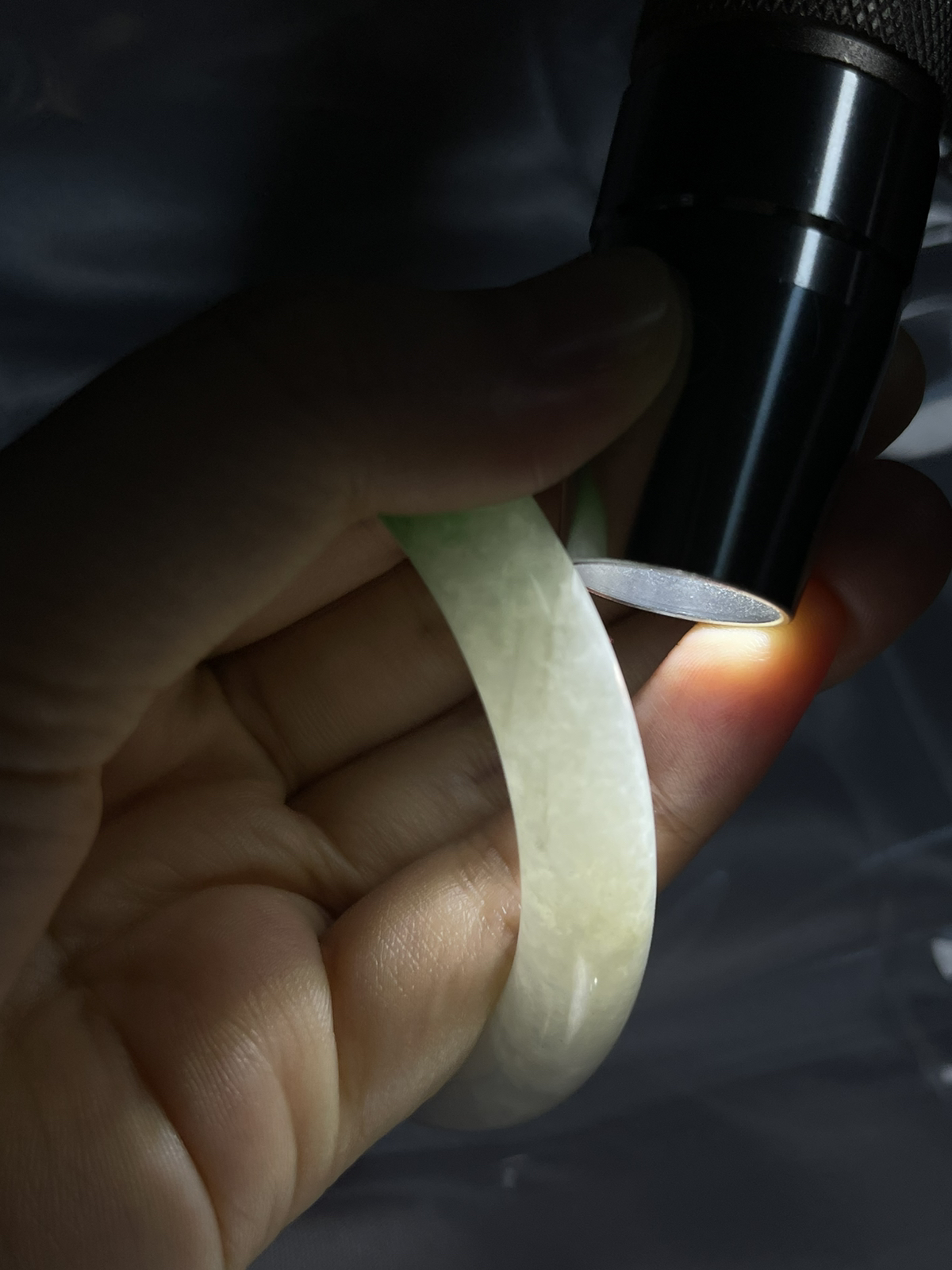 圆条51.5，糯化飘阳绿美人条