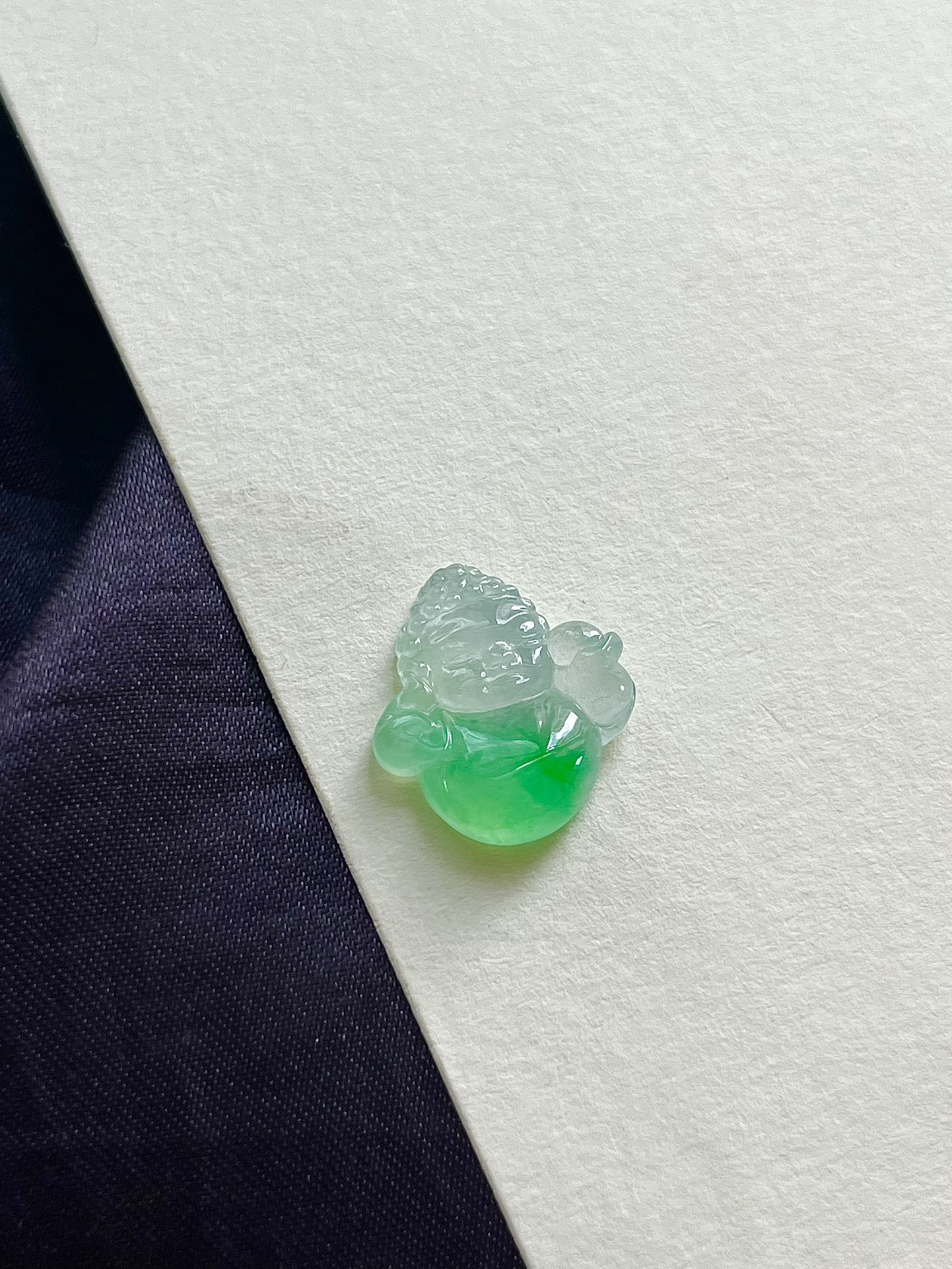 【宝宝佛】飘花灵动，种老细腻形体佳尺寸：17*15.1*4.6,a24725/asd1526