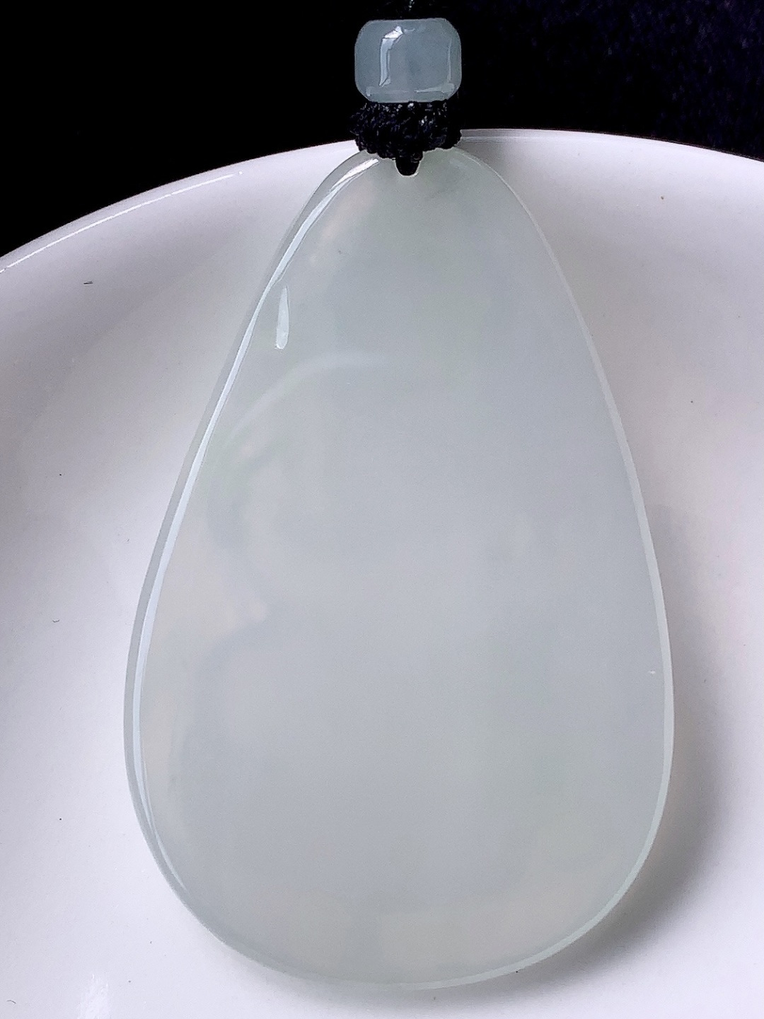 冰种虚空藏挂件 种老底子细腻，佩戴简单大方，46-30.6-5.8