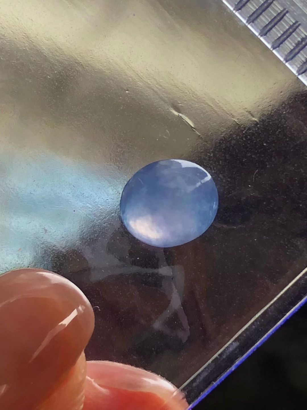 蛋面，水润起光，饱满厚装。尺寸8.1×7.1×4.1