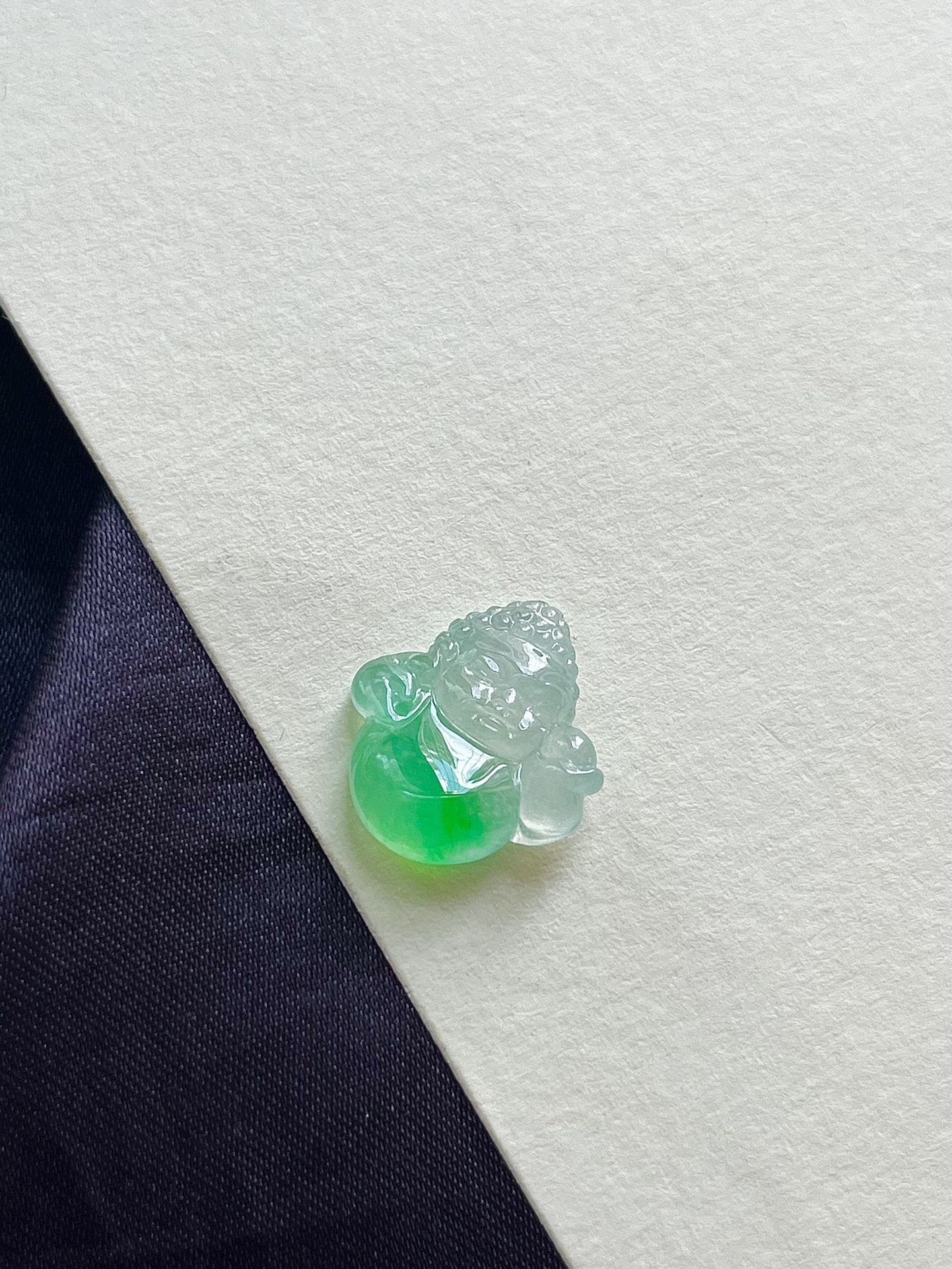 【宝宝佛】飘花灵动，种老细腻形体佳尺寸：17*15.1*4.6,a24725/asd1526