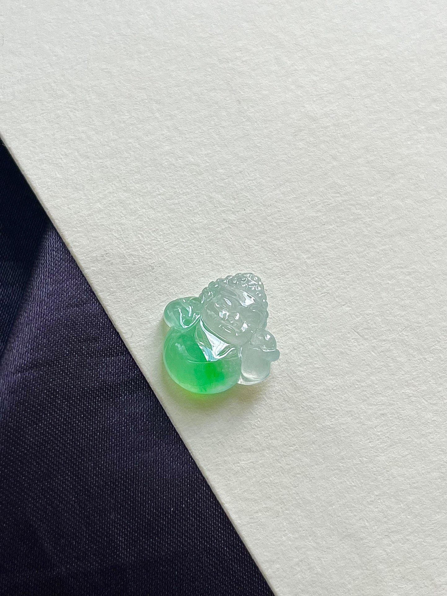 【宝宝佛】飘花灵动，种老细腻形体佳尺寸：17*15.1*4.6,a24725/asd1526