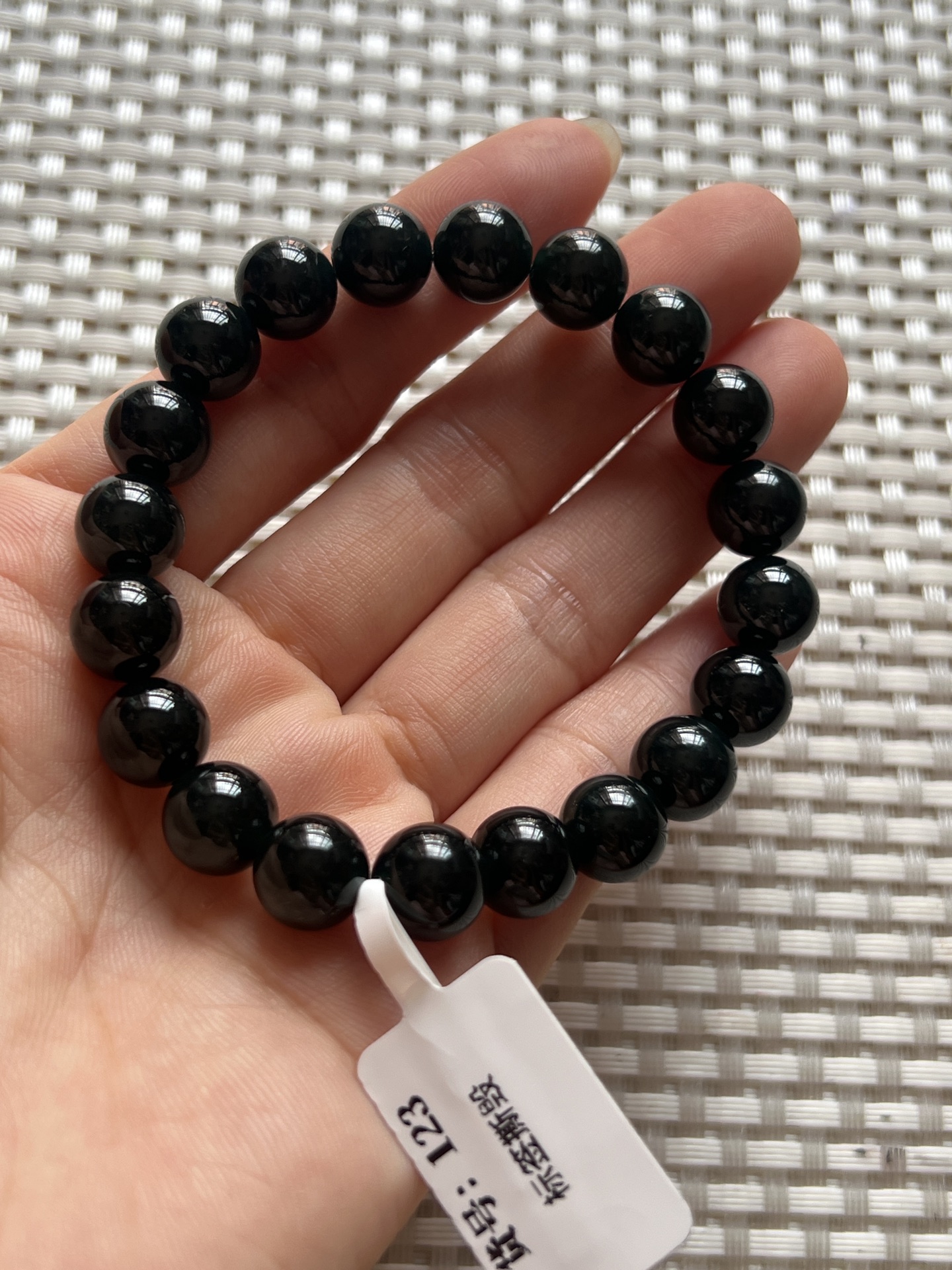 ️ 5.27 墨翠手链 乌黑油亮 质地细腻 水头极好