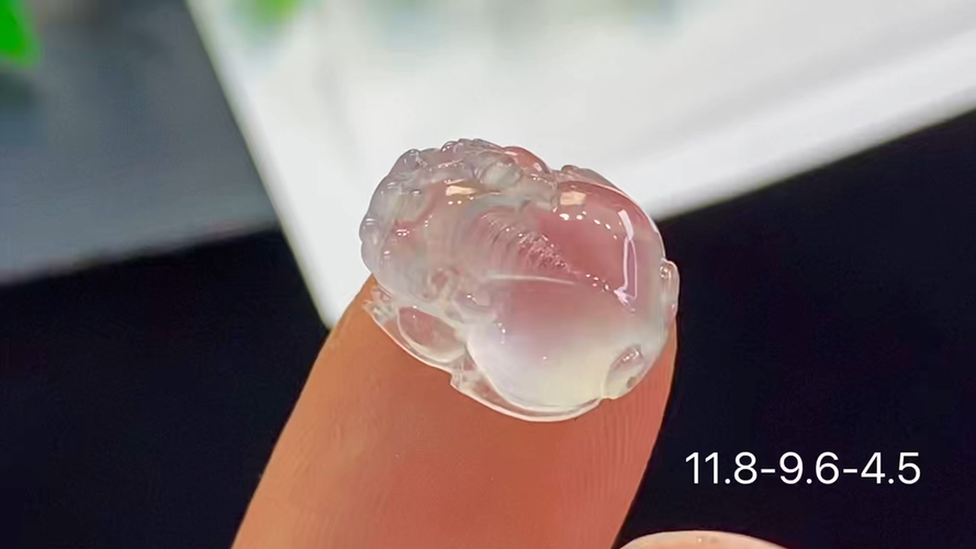 玻璃种貔貅，无裂，11.8-9.6-4.5