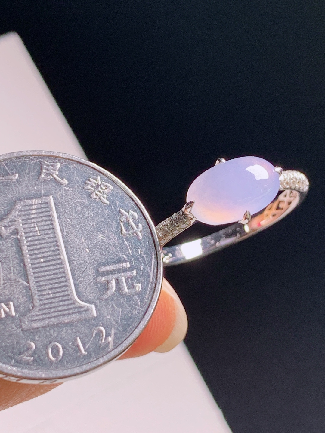 ️ 冰蛋面戒指，素净通透温柔百搭，日常通勤佩戴 裸石5.7-10.2-3.5 圈口15
