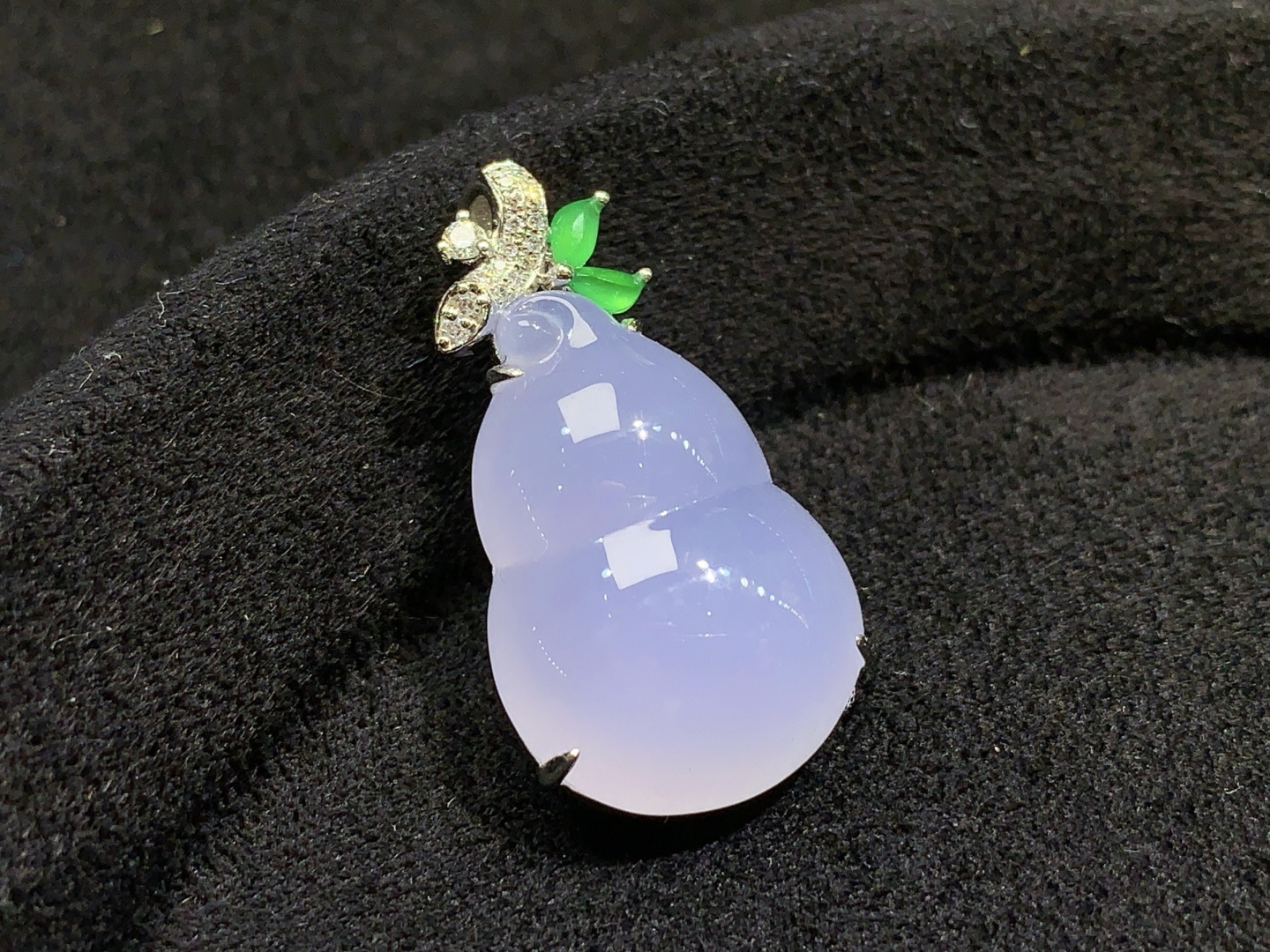 天然冰紫葫芦吊坠  品相饱满 形体好，28.5-15-8