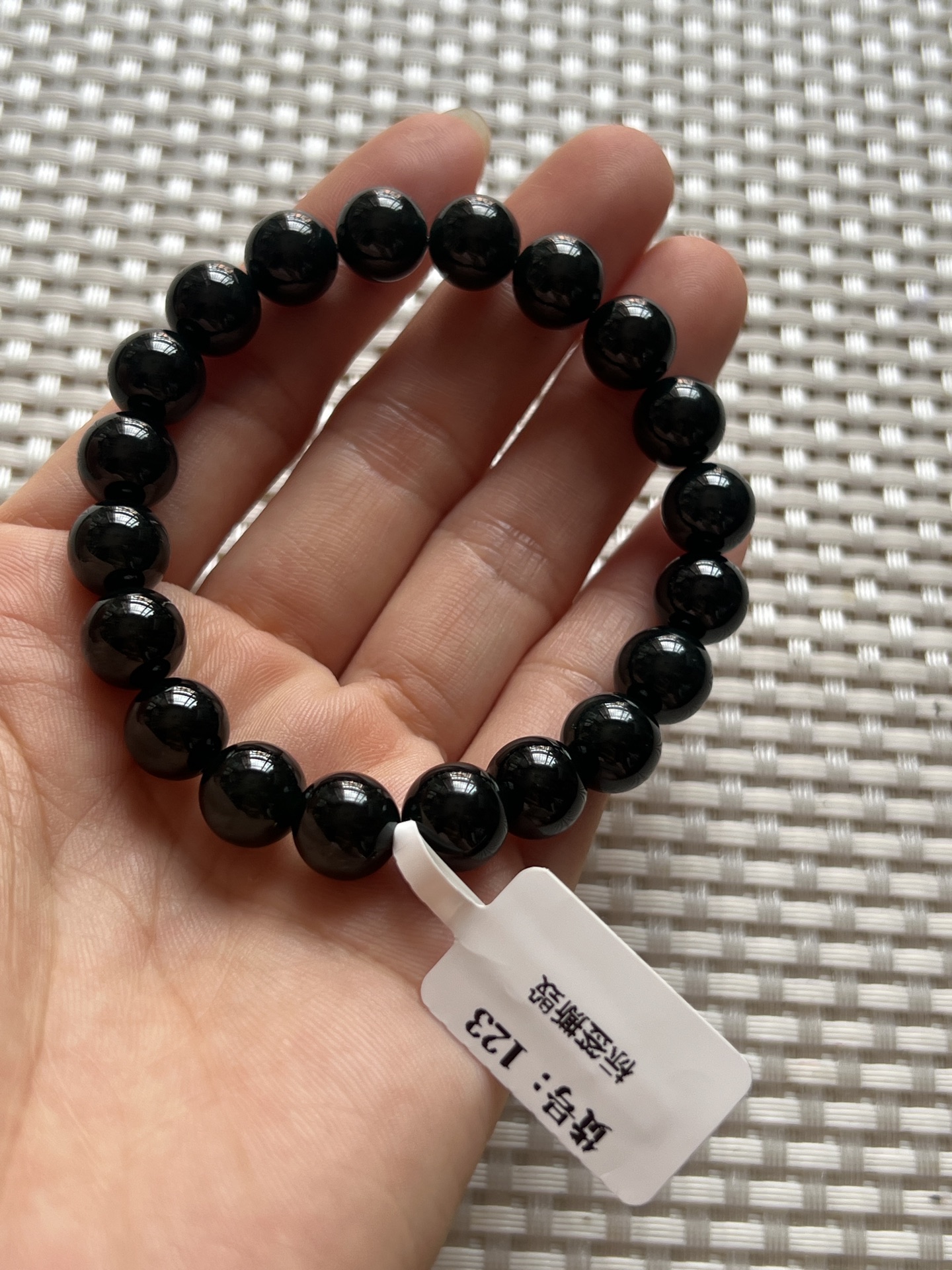 ️ 5.27 墨翠手链 乌黑油亮 质地细腻 水头极好
