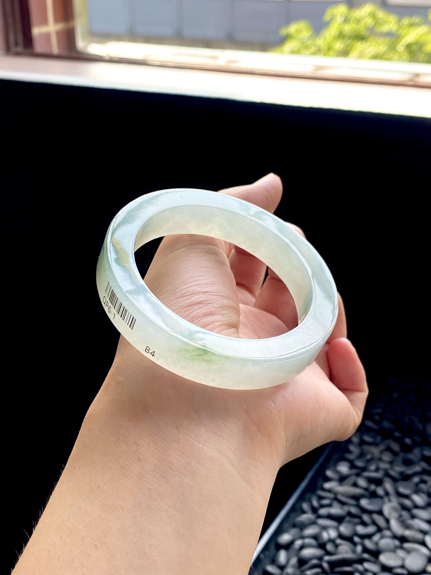 冰飘花镯胚 QP6-1 ⭕️72.5-55.5-12.3-8.7 可做56正圈