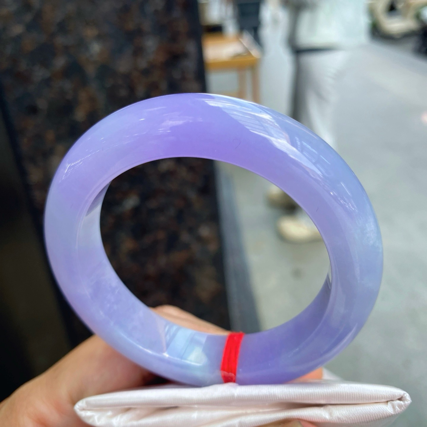 圈口55.4-13.5-10.6     【帝皇紫正圈手镯】圈口55  56可戴