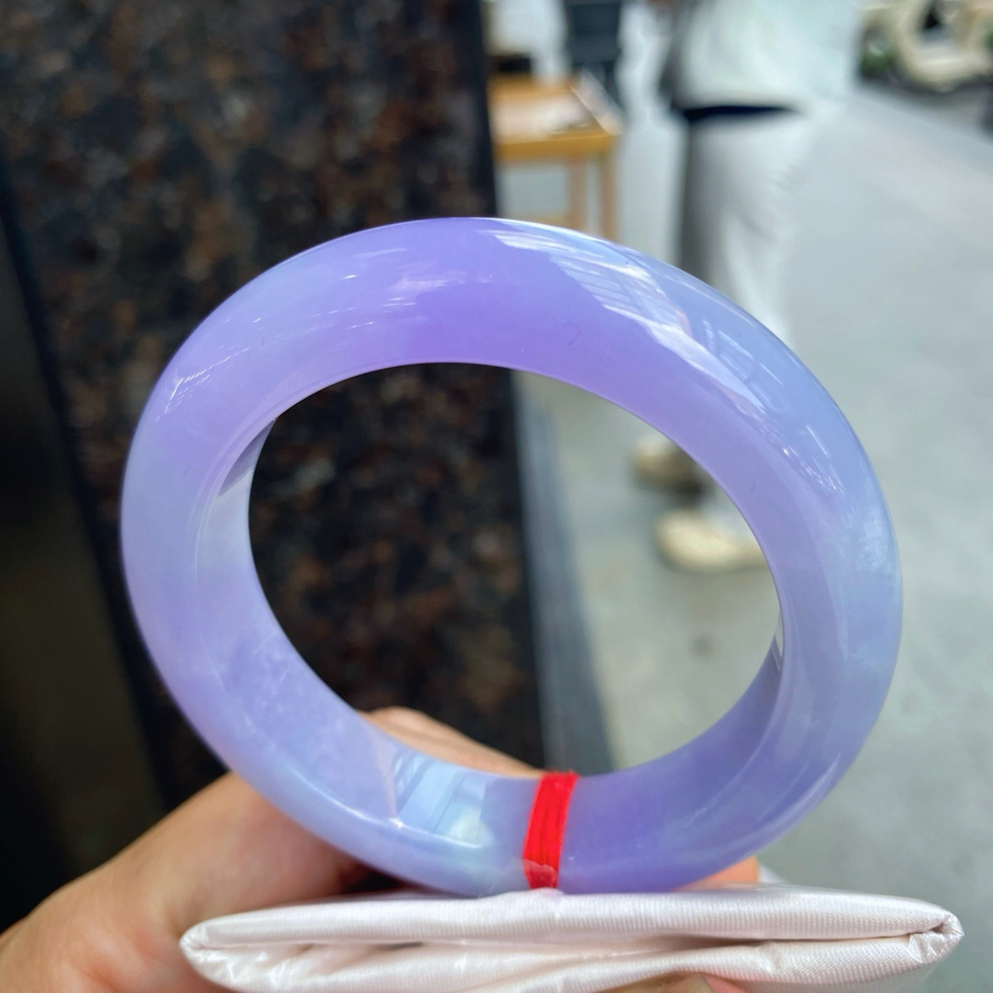 圈口55.4-13.5-10.6     【帝皇紫正圈手镯】圈口55  56可戴