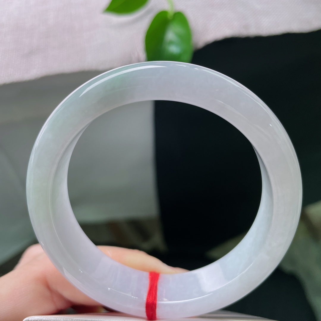 55/14.3/8.1正圈，宽版轮胎镯，种老，佩戴时尚优雅，水润细腻，皮纹，ss53604a