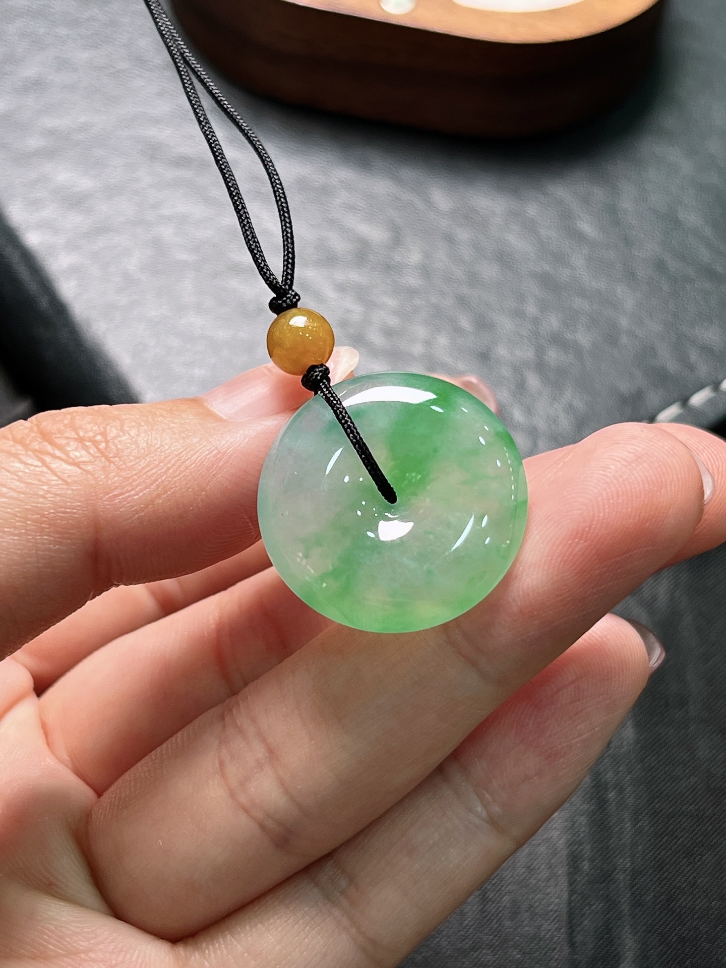 ️ 天然翡翠 平安扣 裸石尺寸22.5-5mm
