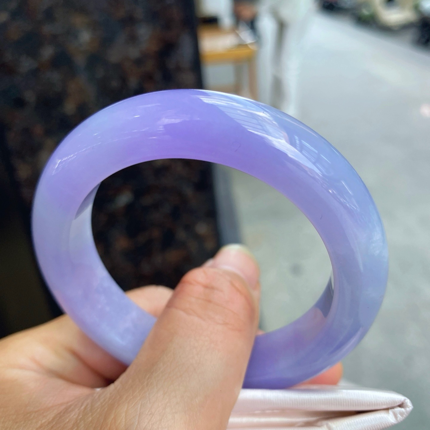 圈口55.4-13.5-10.6     【帝皇紫正圈手镯】圈口55  56可戴