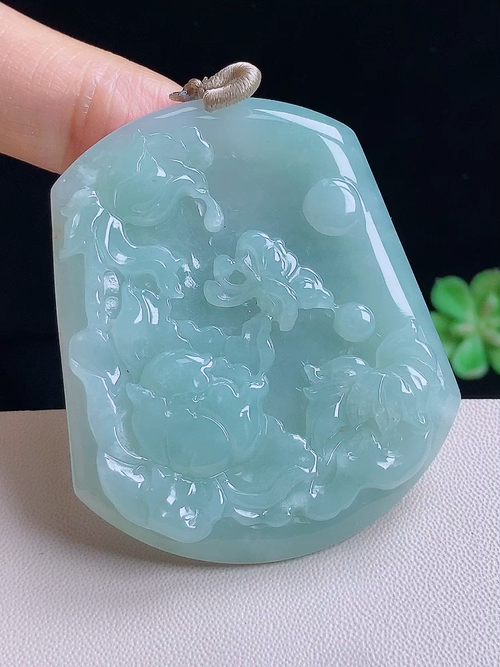 花开富贵，无裂，尺寸55/47.5/5.2编号22bd7y  26