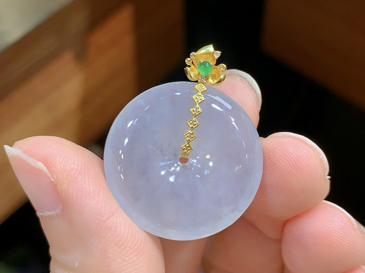 ️小清新系列~ 冰润平安扣吊坠，23.6-5.2