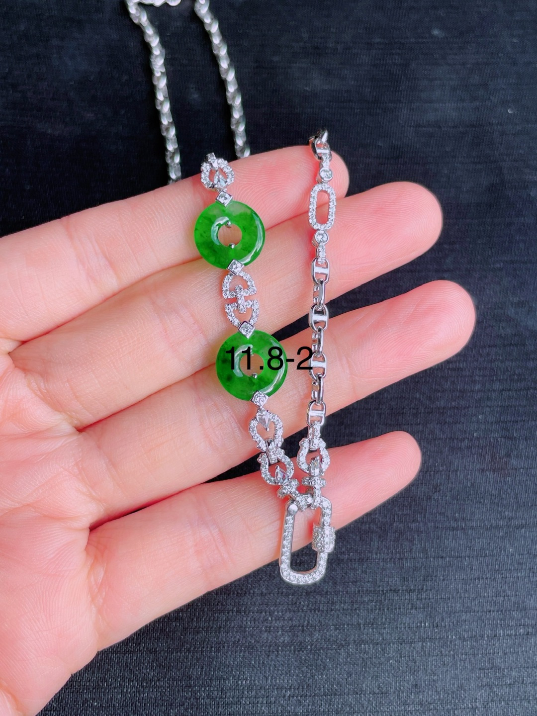️高冰绿配链，晶莹剔透，新颖时尚，11.8-2