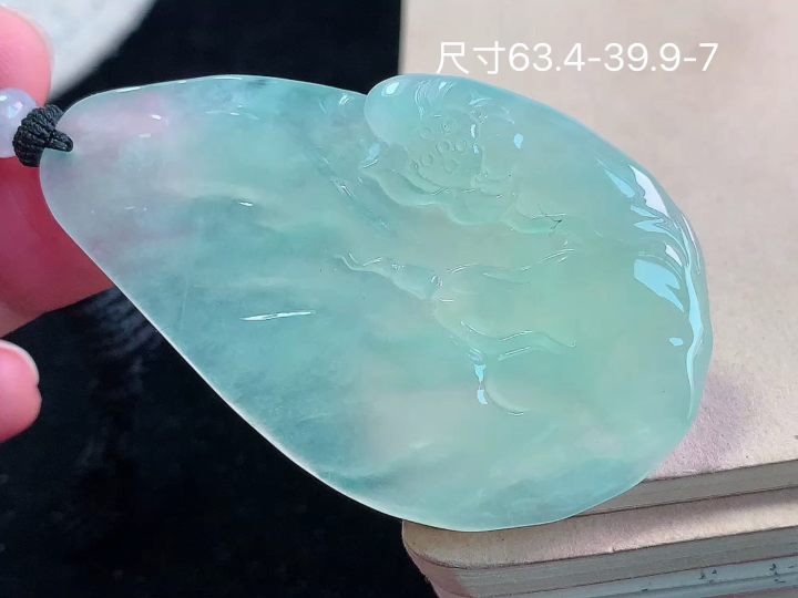 冰晴悟道 老坑冰透 种老水足 水润光泽 性比高 无裂, 尺寸看图
