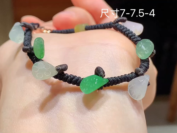 多彩手串 , 尺寸，7-7.5-4