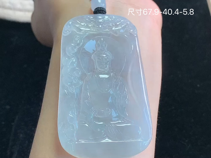 冰种观音 老坑冰透 种老水足 水润光泽 性比高 无裂 尺寸看图