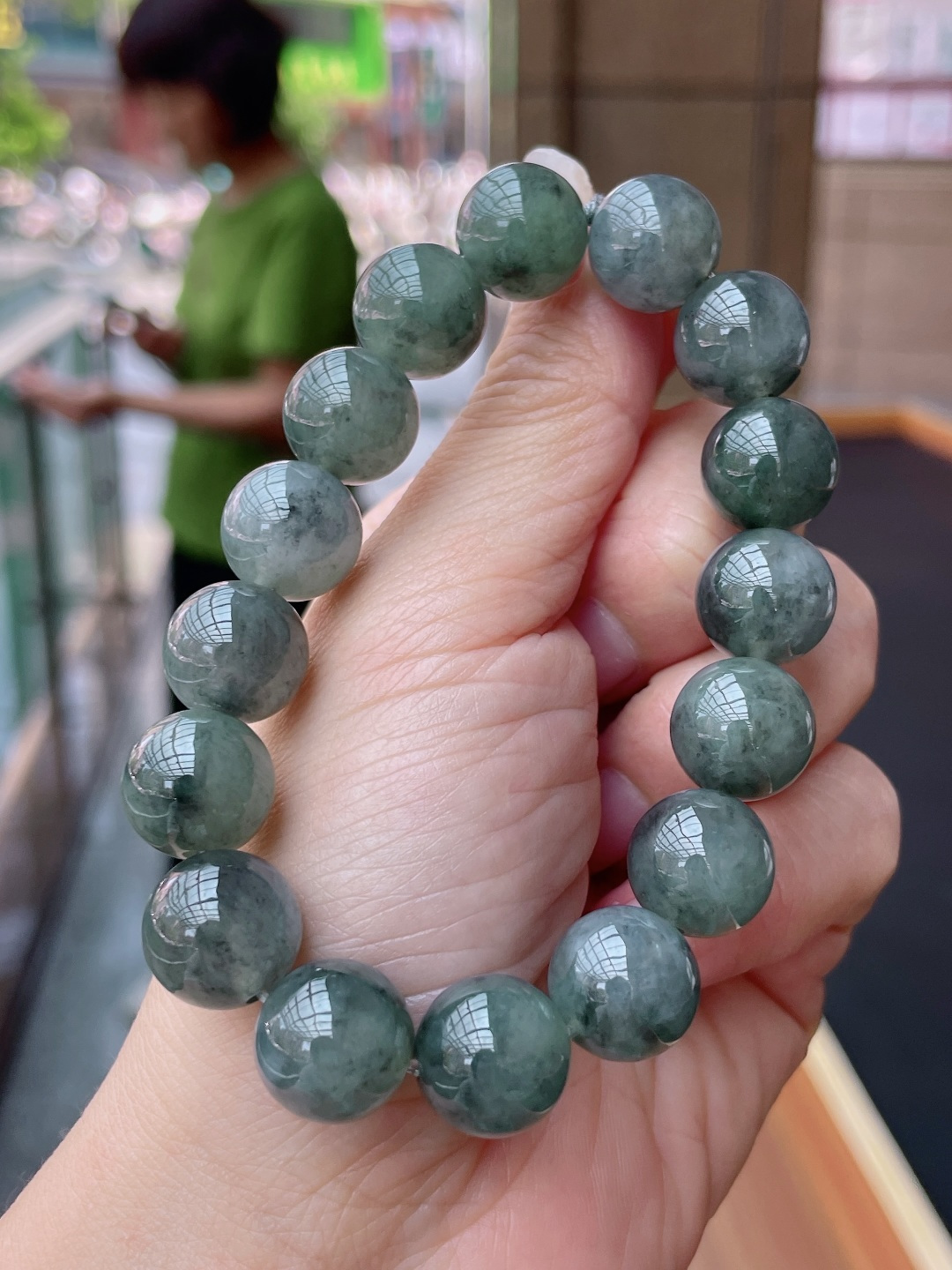 ️ 乌鸡手串 颗颗精选，珠圆玉润 尺寸：13