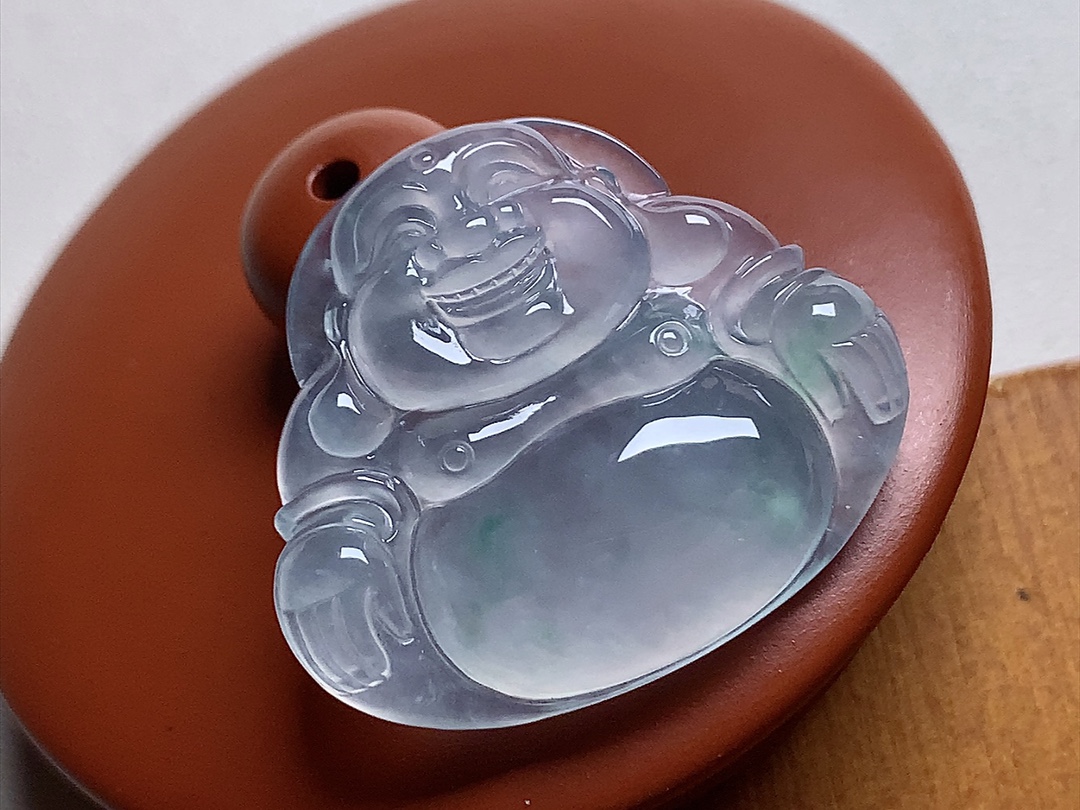 ️ 飘花佛公 品质，笑呵呵的福气极了，无裂尺寸26.2*30.2*6.3