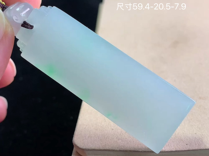 ️ 冰飘绿无事牌 老坑冰透 种老水足 水润光泽 性比高 无裂 尺寸看图