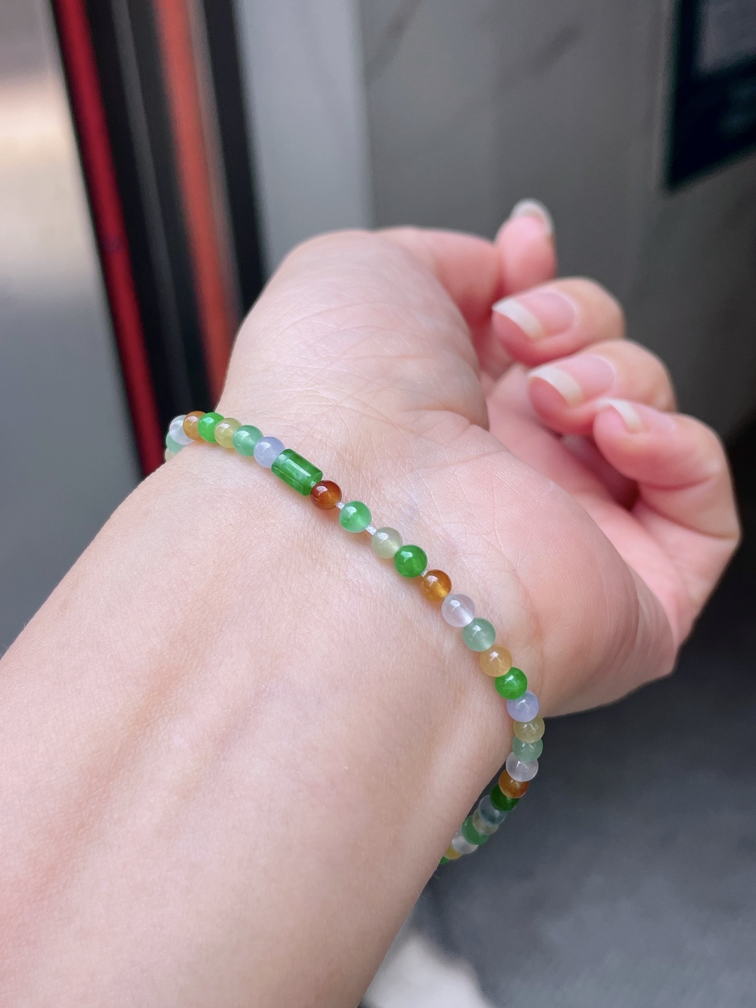 ️ 多宝手串 色彩缤纷，珠圆玉润 尺寸：3.7-4.8/3.5