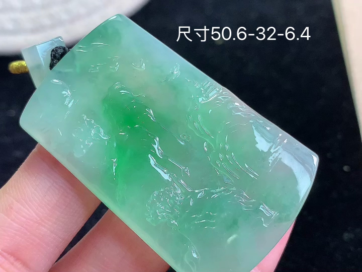 ️ 山水牌 老坑冰透 种老水足 水润光泽 性比高 无裂, 尺寸看图