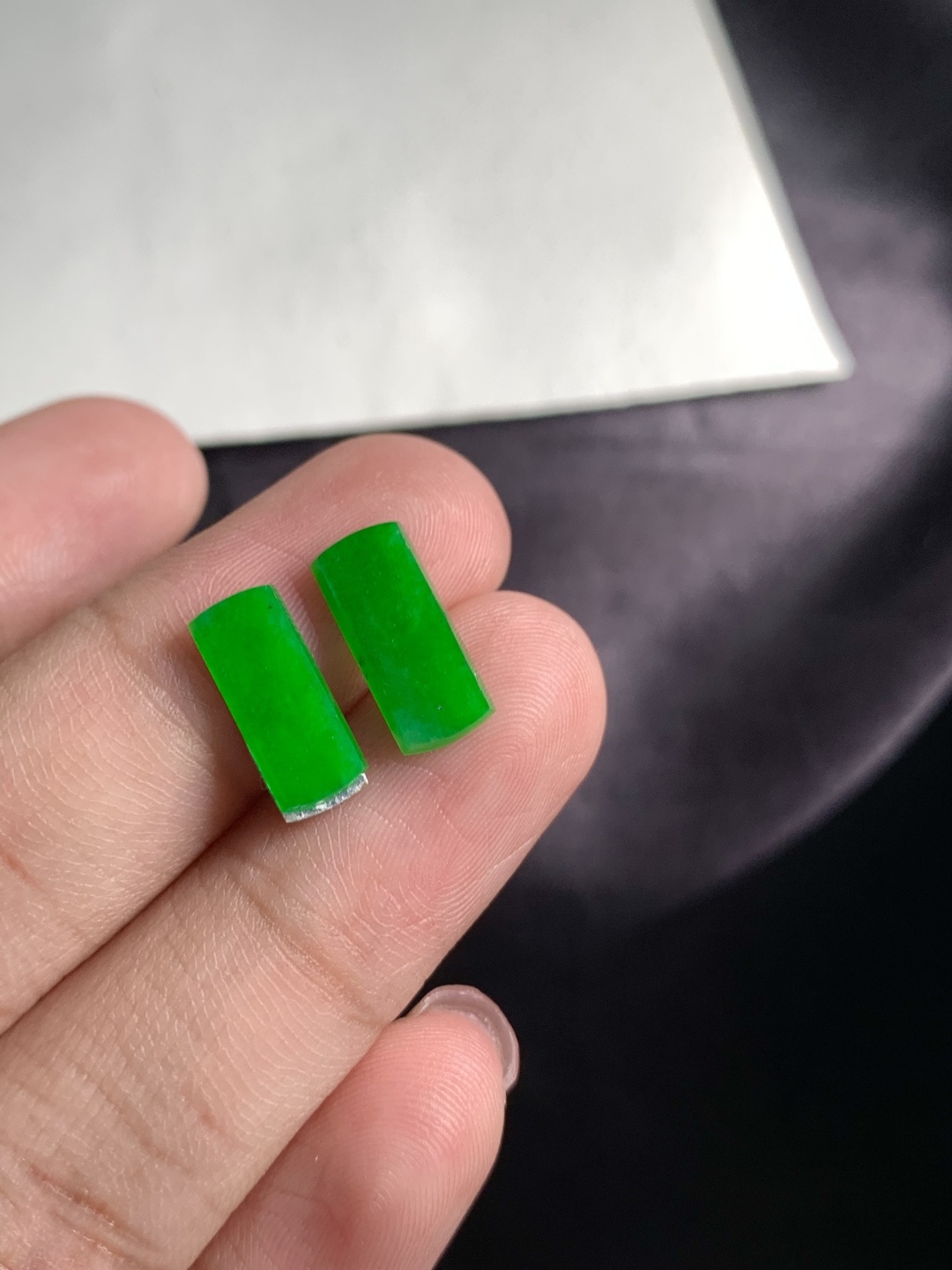 ️【马鞍一对】种老细腻，色阳浓郁起胶尺寸：12.7*5.7*1.6，12.2*5.2*1.6,as