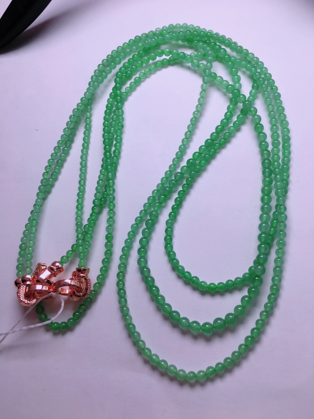️绿珠子项链，晶莹剔透，新颖时尚，3-3.5