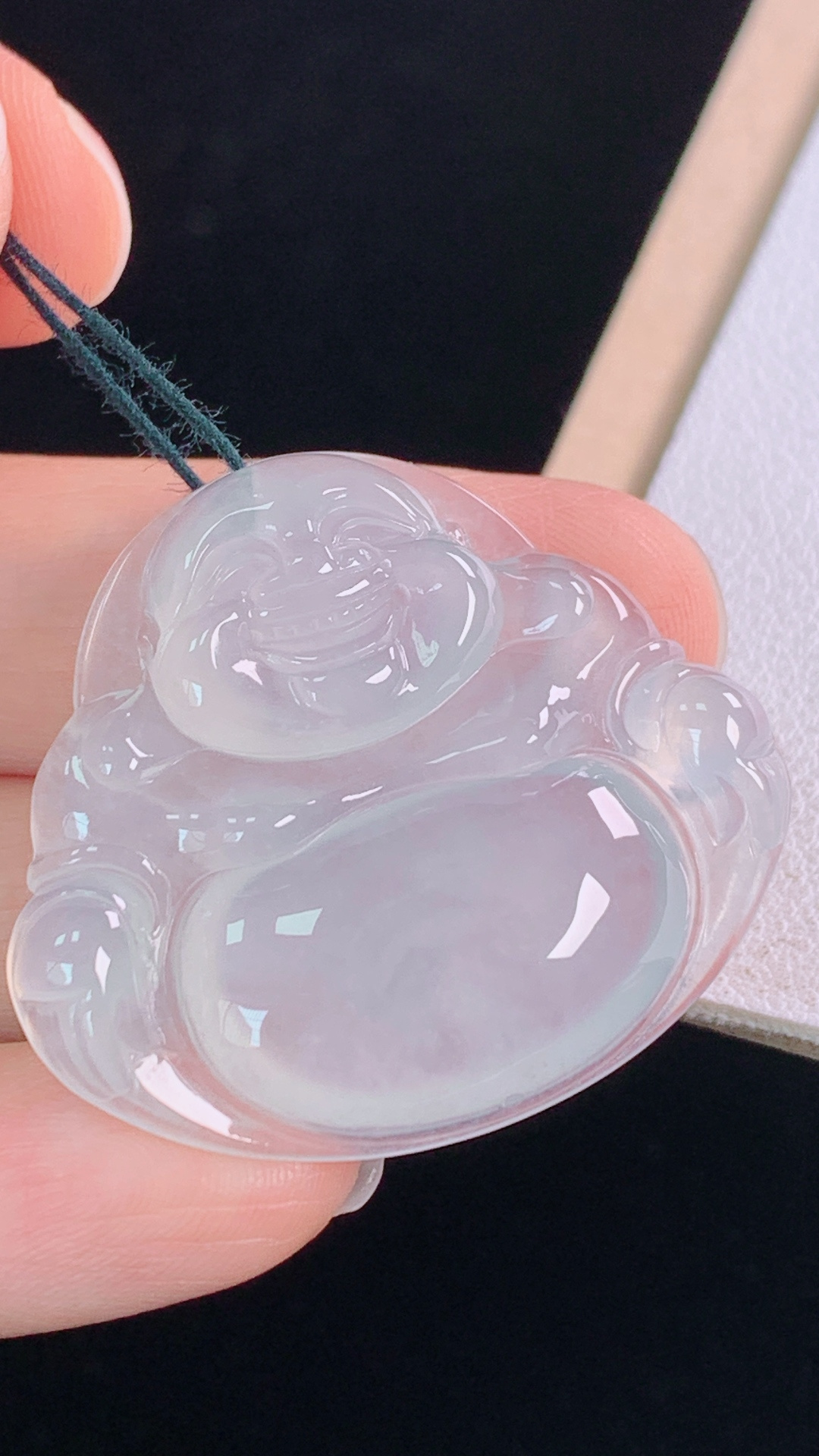 高冰佛公 种水，冰透起光， 尺寸:30.5-34.9-5.9mm 26