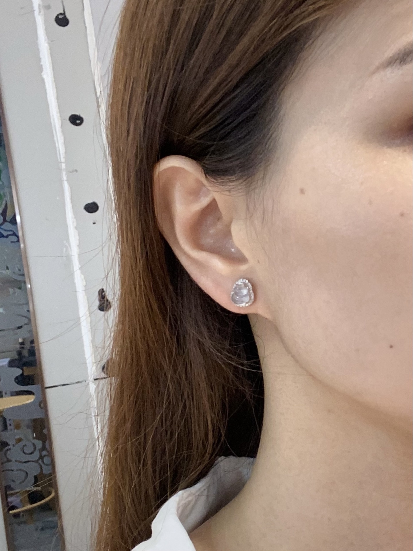 高冰葫芦耳钉·金 裸·8.1-6.8-3.1mm