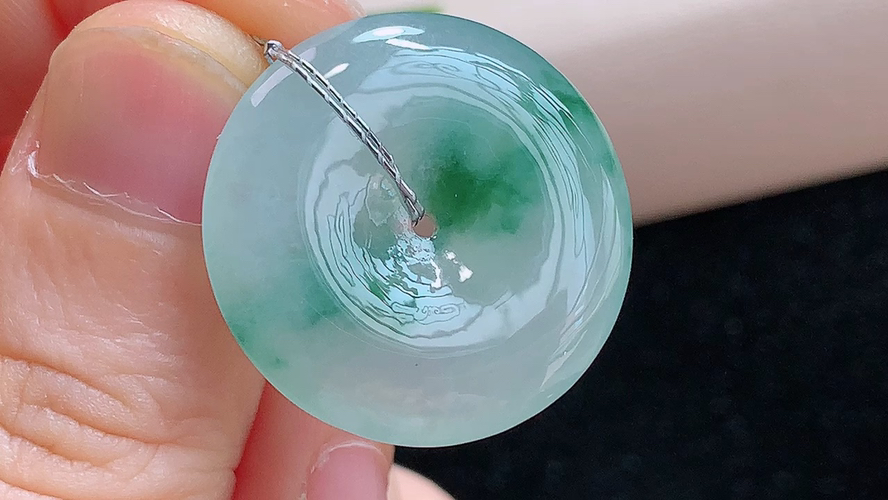 ️ 平安扣，无裂，尺寸25.4-5.6mm，包A附证书
