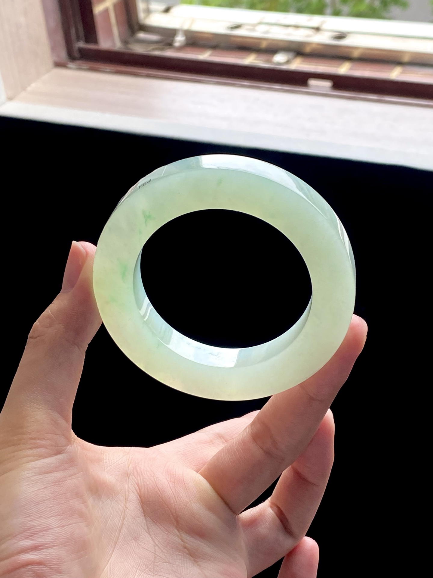 冰绿飘花芙蓉飘花葡萄肉镯胚 D0409-9 ⭕️75.8-51.8-10.6-12 可做52～54圆条/52～57泥鳅背