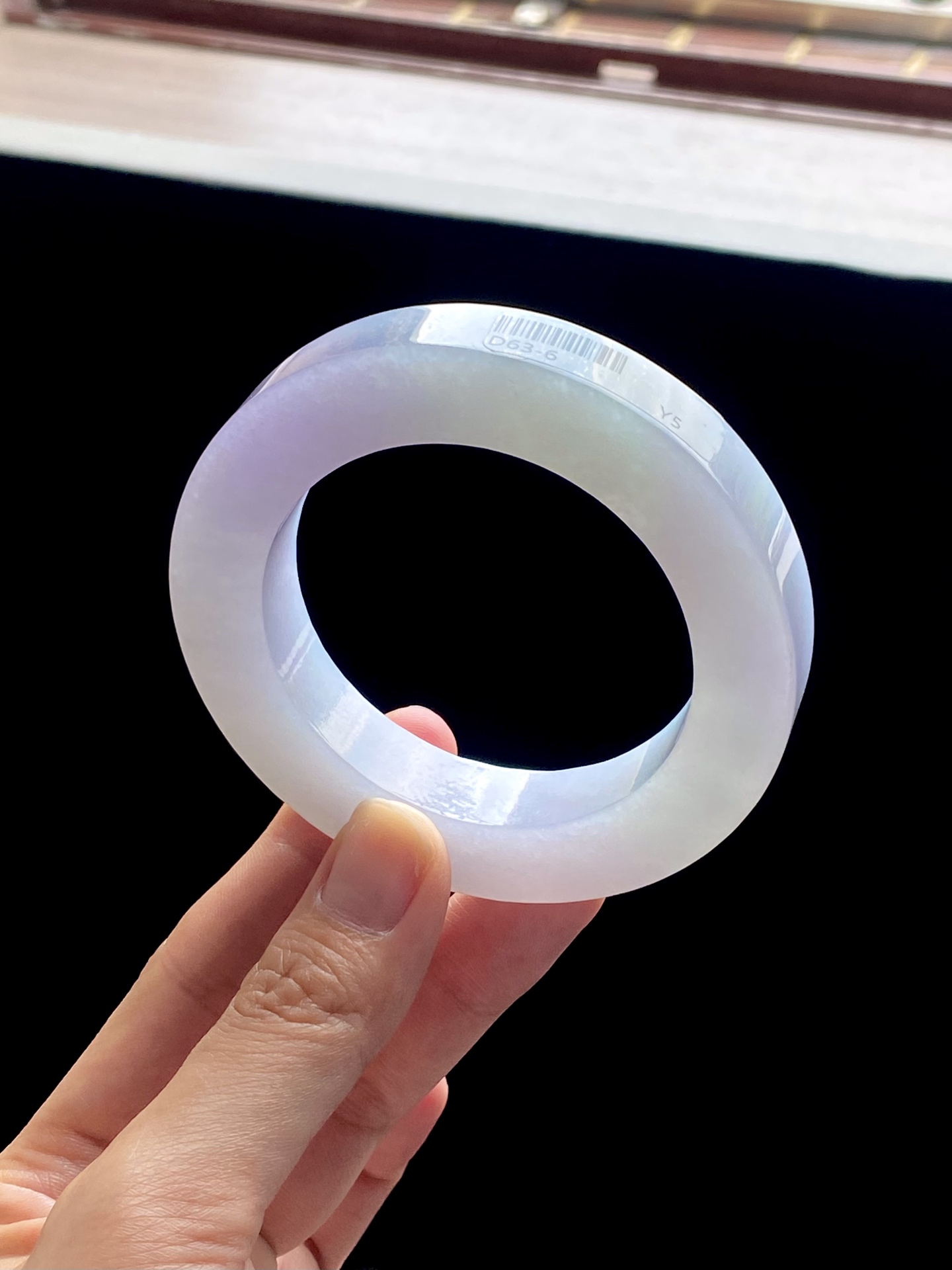 冰粉紫仙女紫圆条镯胚 D63-6 ⭕️78.6-54.5-12.5-12.3 可做55～58圆条/55～60泥鳅背
