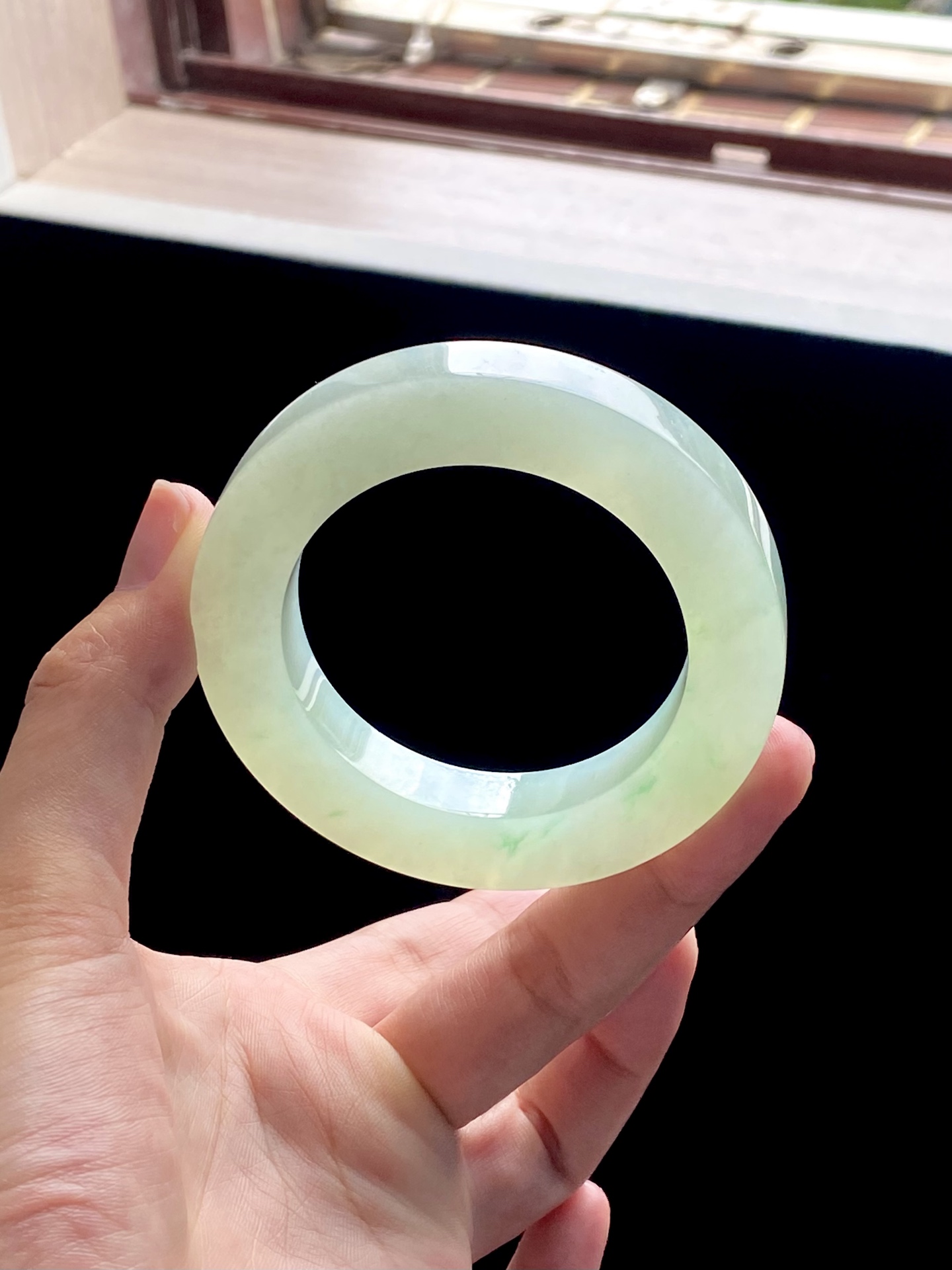冰绿飘花芙蓉飘花葡萄肉镯胚 D0409-9 ⭕️75.8-51.8-10.6-12 可做52～54圆条/52～57泥鳅背