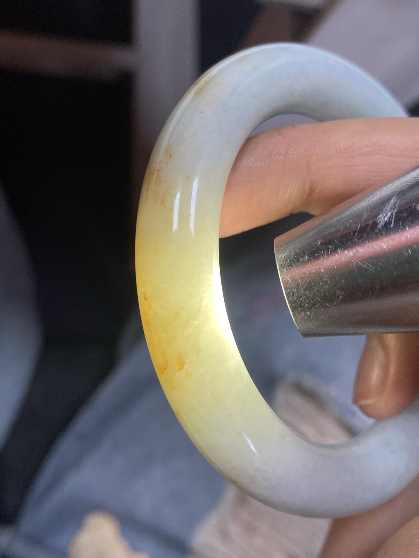 桂花糕红翡洒金圆条成品 HYY-5160 ⭕️57-11.5-11.3