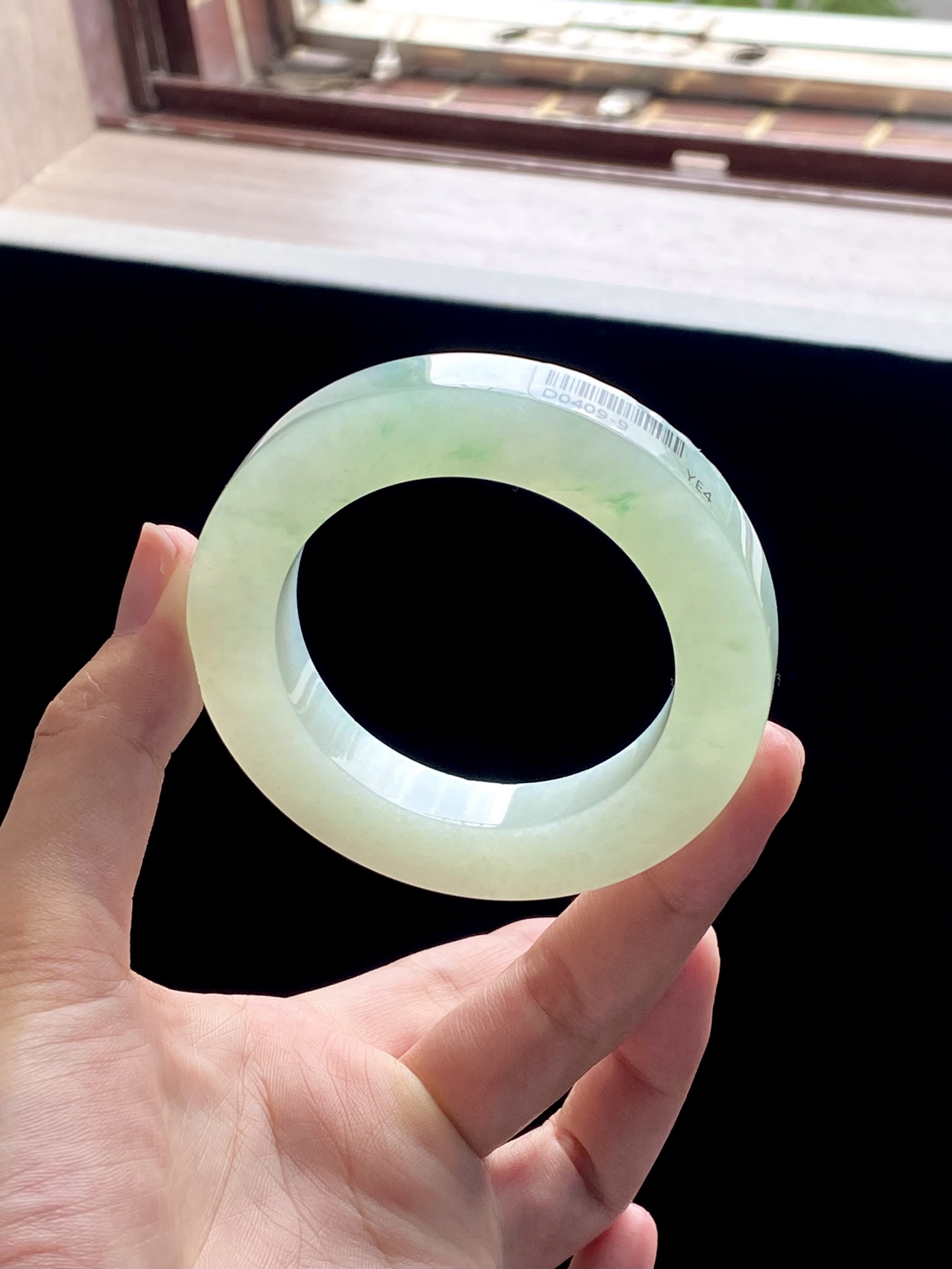 冰绿飘花芙蓉飘花葡萄肉镯胚 D0409-9 ⭕️75.8-51.8-10.6-12 可做52～54圆