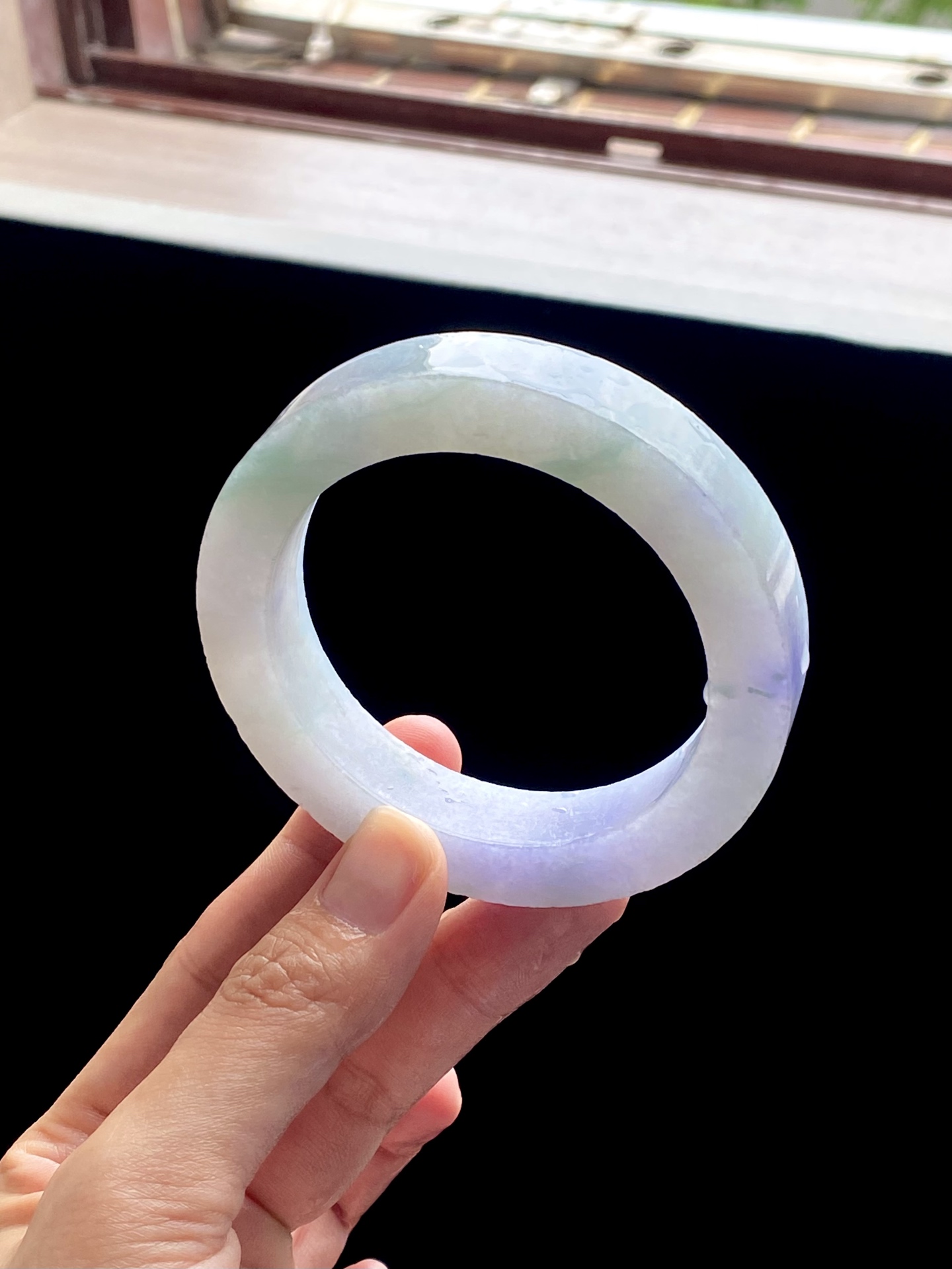 大圈口春彩镯胚 B0909-4 ⭕️78-58-13-10 可做58～62正圈