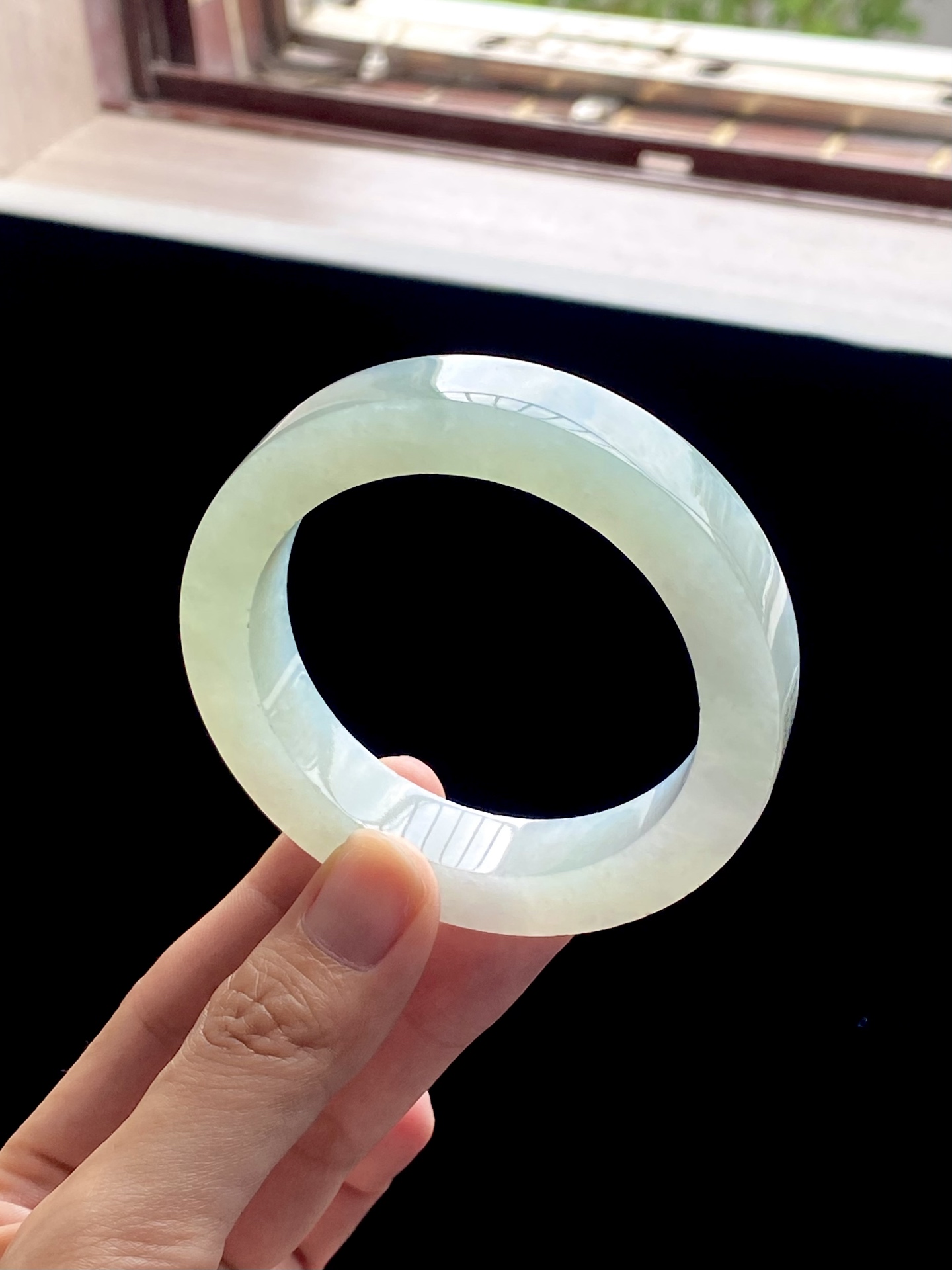 冰晴绿葡萄肉镯胚 E0831-28 ⭕️74.7-56-12.4-9.4 可做56～58正圈