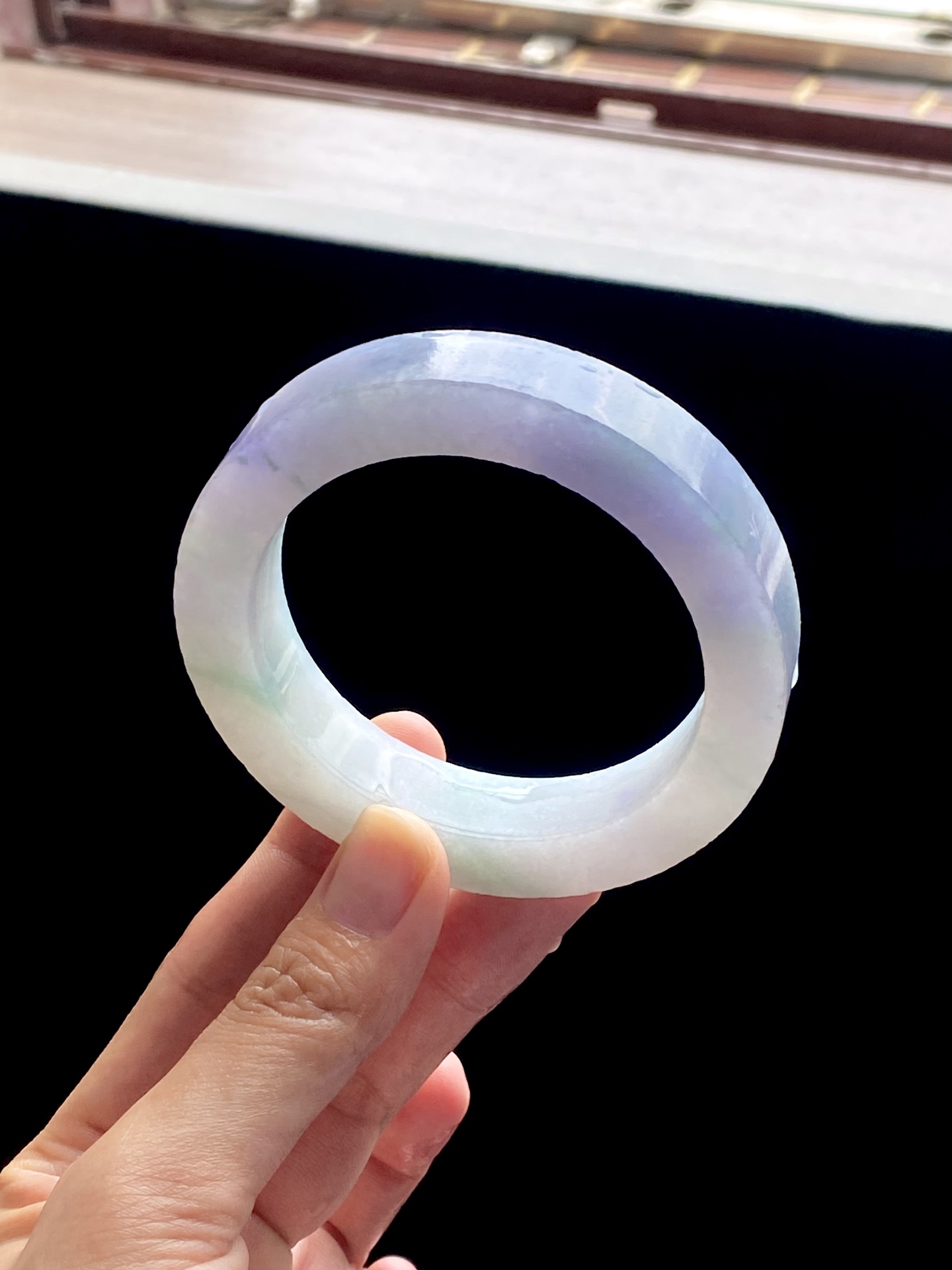 大圈口春彩镯胚 B0909-4 ⭕️78-58-13-10 可做58～62正圈