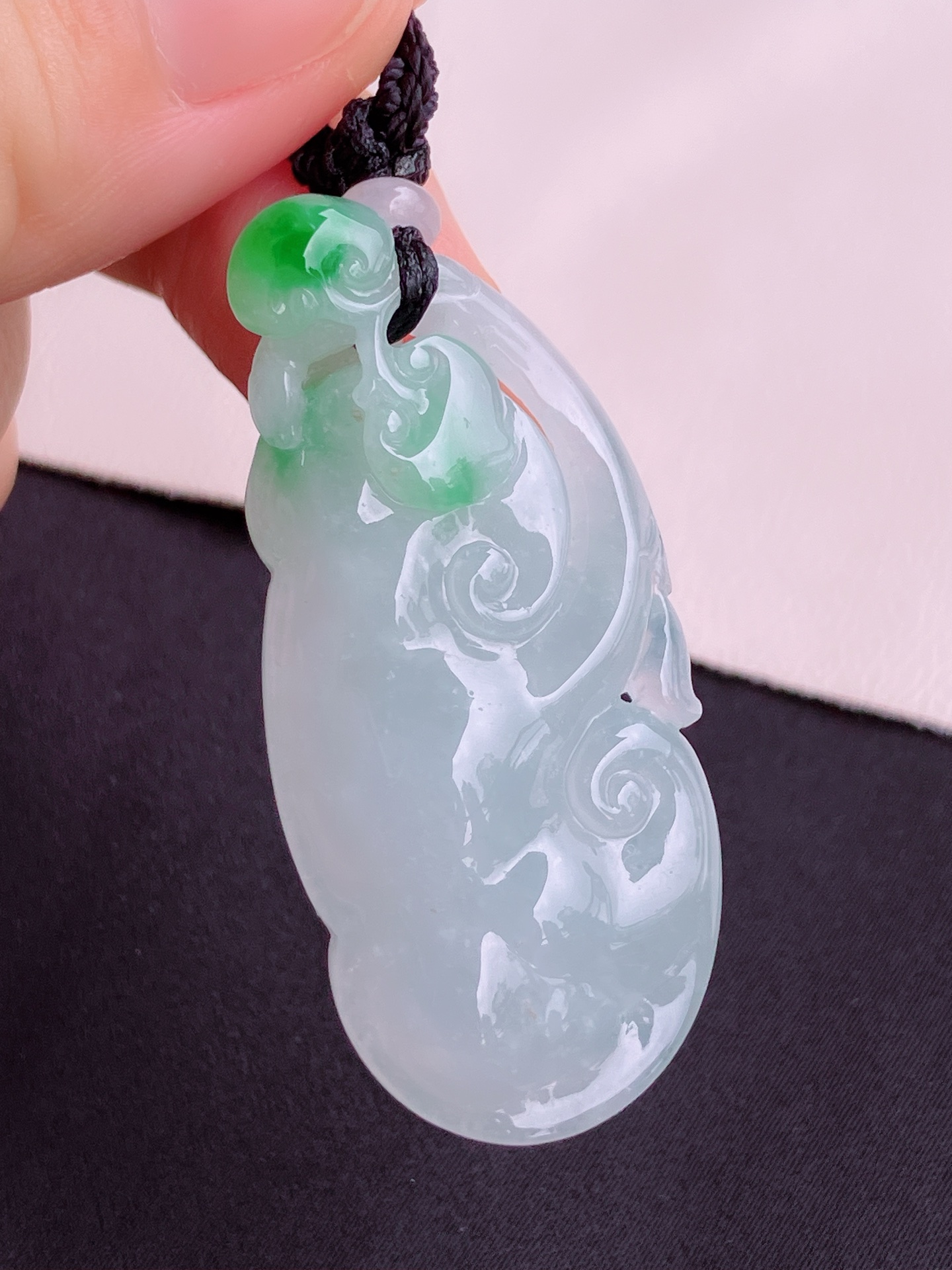 冰飘绿如意，花色清爽，尺寸49/22.6/11/自然光实拍