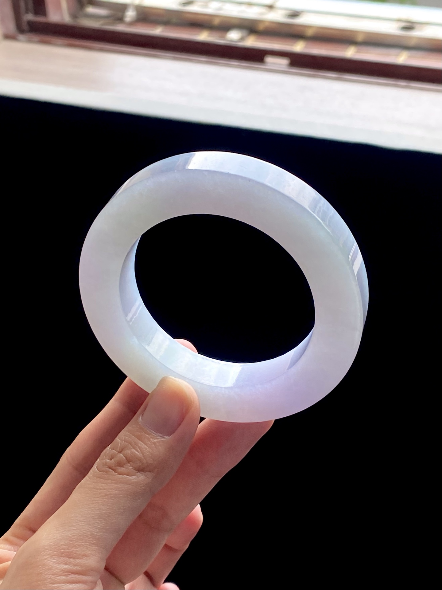 冰粉紫仙女紫圆条镯胚 D63-6 ⭕️78.6-54.5-12.5-12.3 可做55～58圆条/55～60泥鳅背
