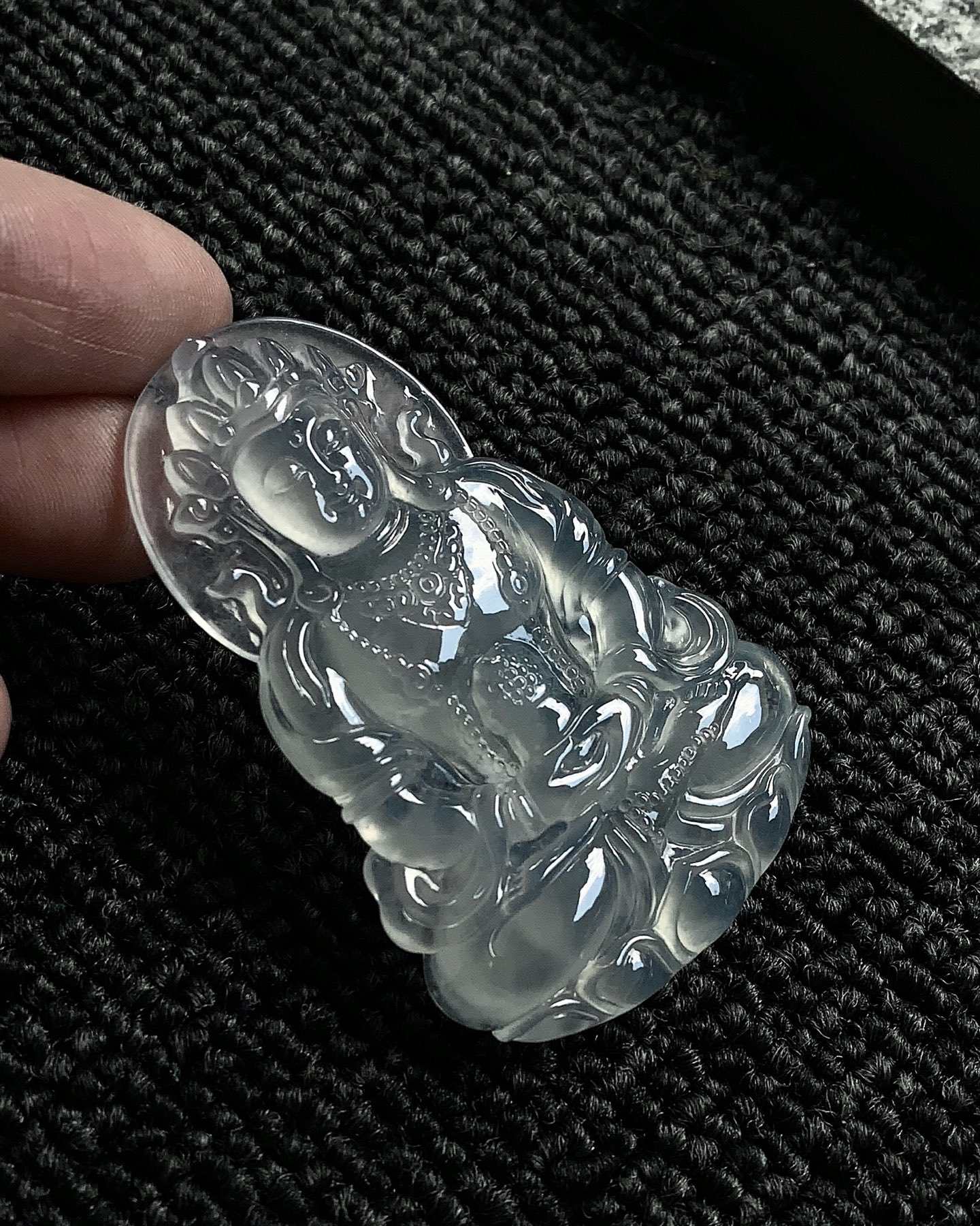 ️ 度母，玉质细腻起胶
