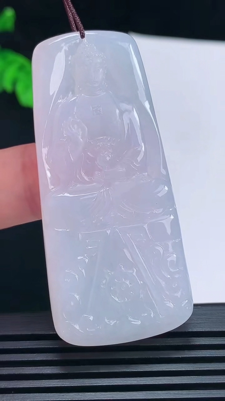 天然A货翡翠紫罗兰阿弥陀佛吊坠，尺寸59.2-27-5.2 重量:21.31g
6月23日