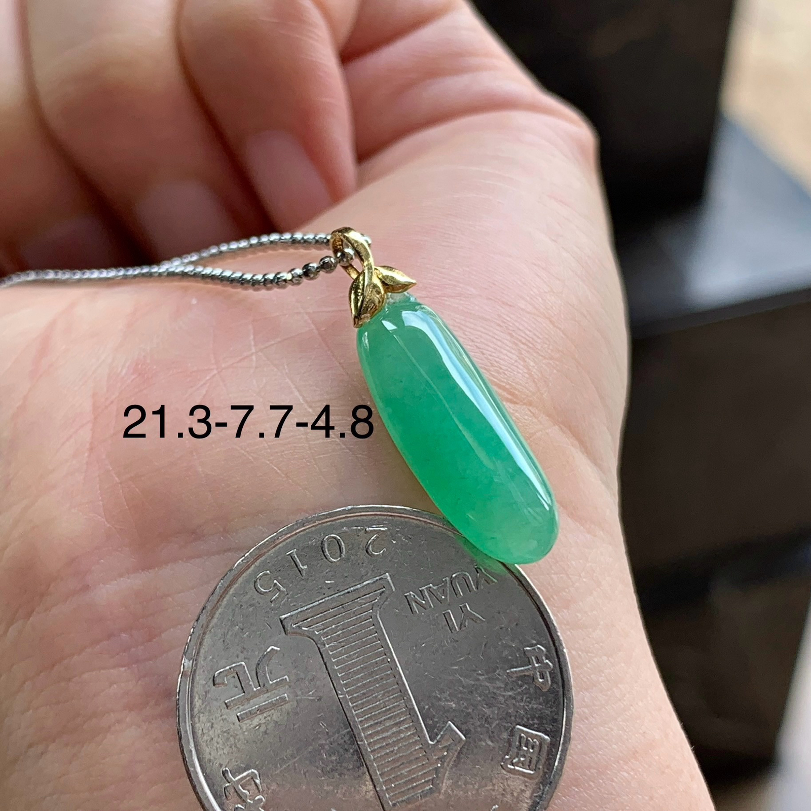 金扣绿色福瓜^_^尺寸21.3