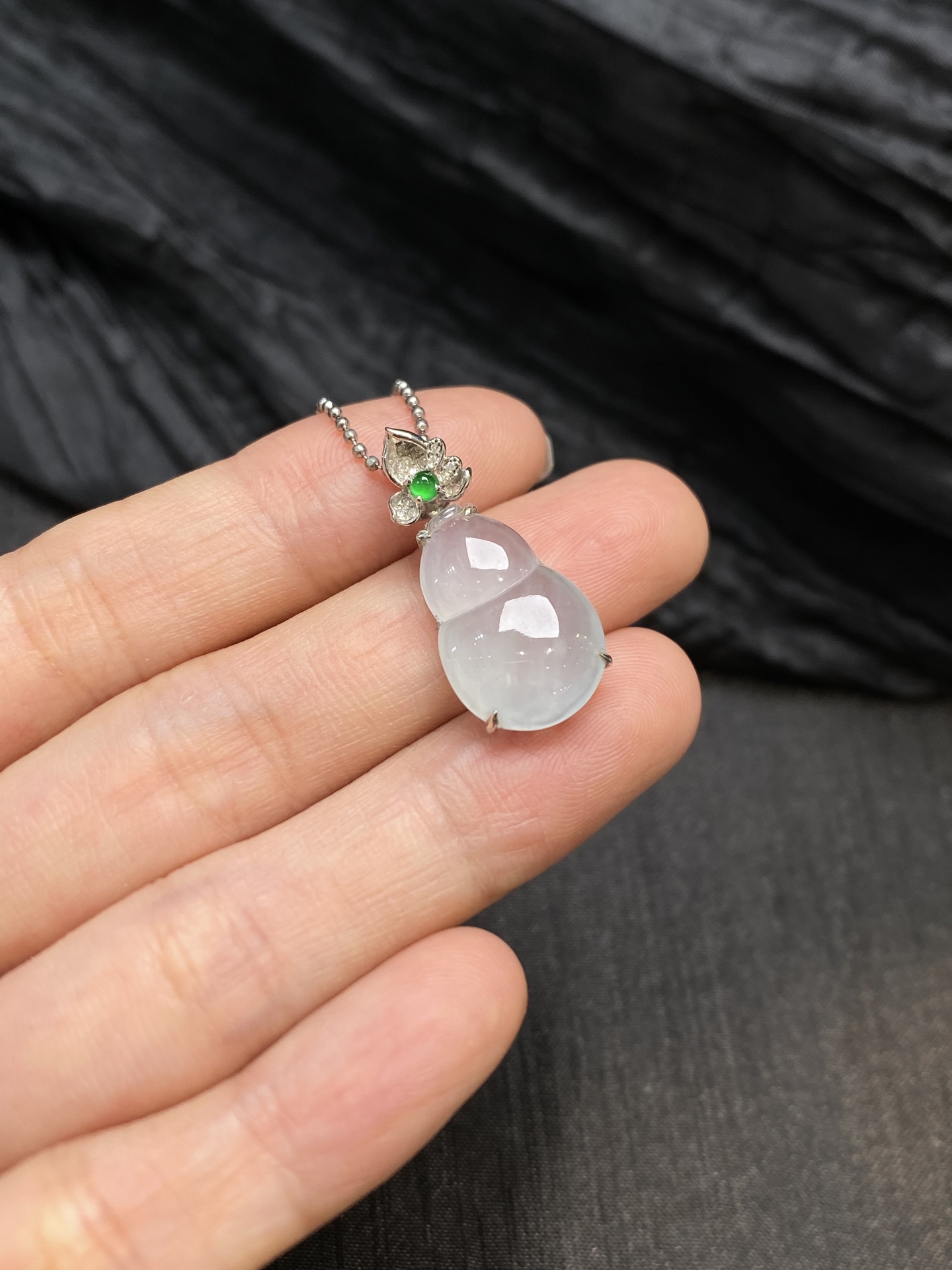 高冰葫芦吊坠·金 整·26.1-12.2-6.6mm 裸·18.5-12.2-4mm