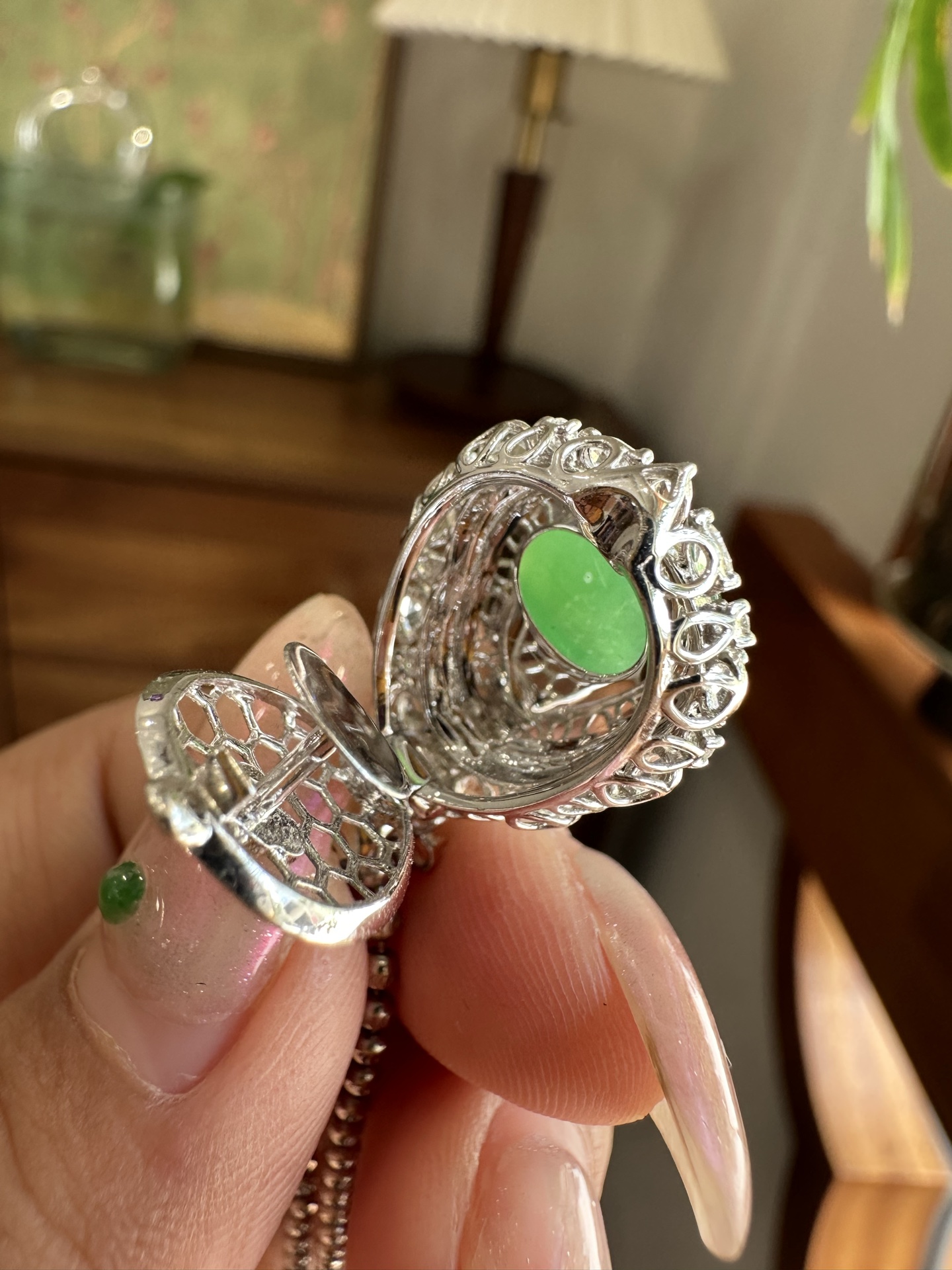 ️ 满绿葫芦吊坠，14.5-12.3-4.5