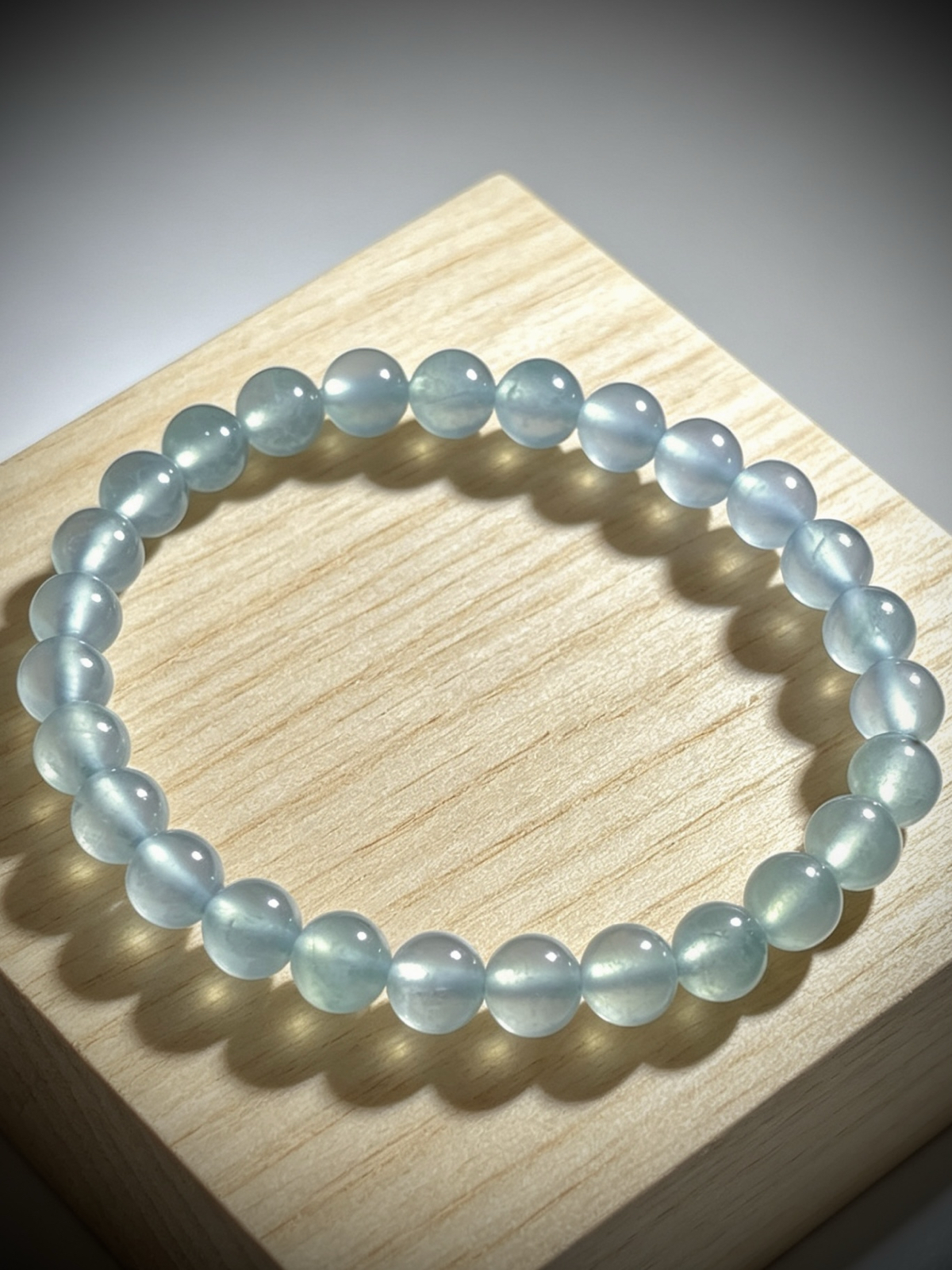 冰种手链手串，直径约7.2mm，28粒，